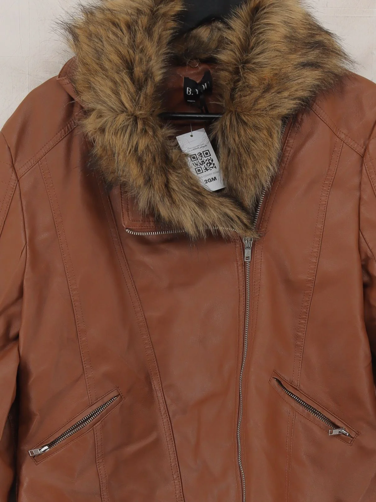B. You Motorcycle Jacket jacket brown - Image 3