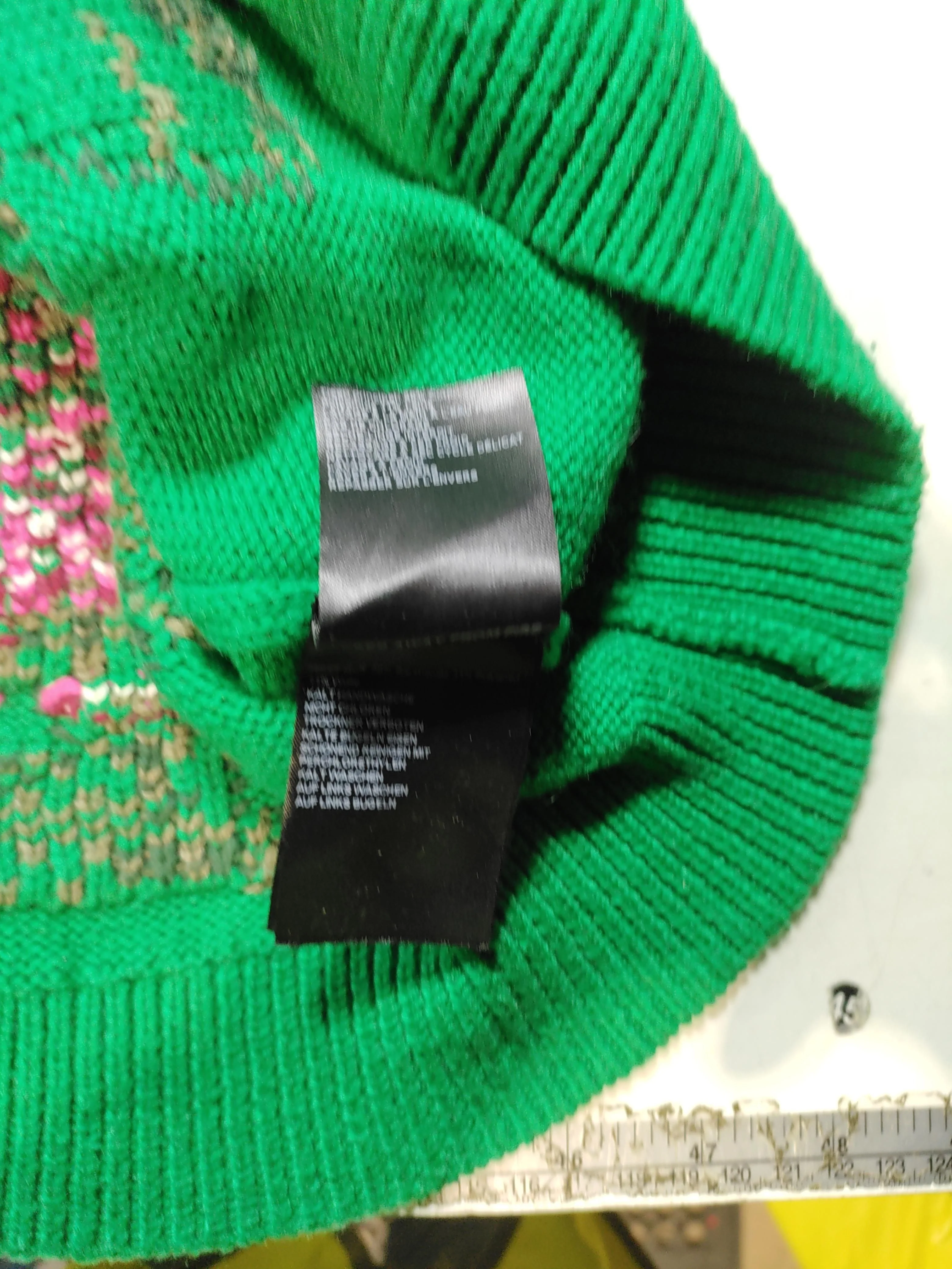Ba&sh Women's Jumper S Green Floral 100% Other Round Neck Pullover - Image 6