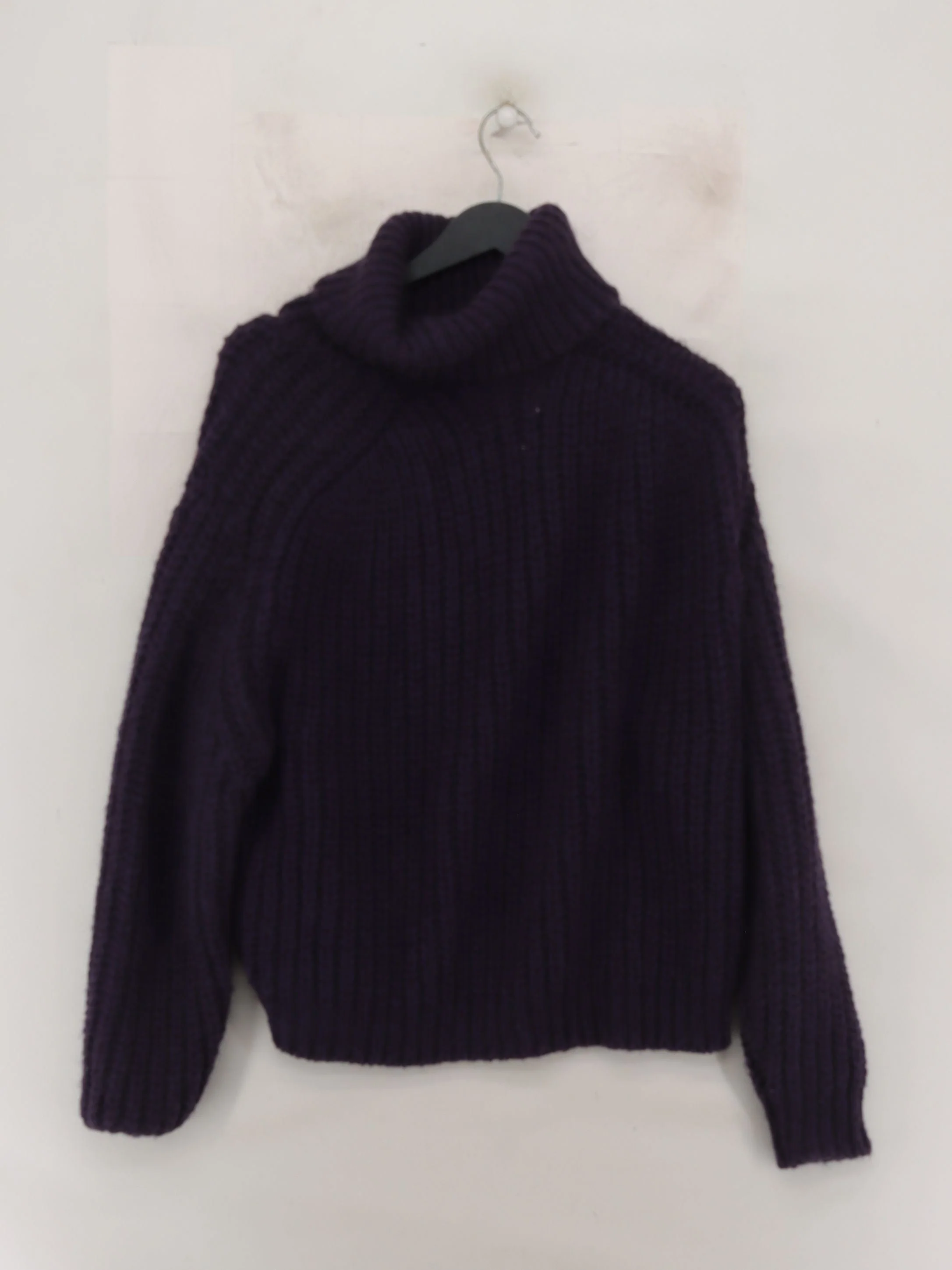Ba&sh Women's Jumper UK 8 Purple Wool with Acrylic, Polyamide, Other Pullover - Image 2