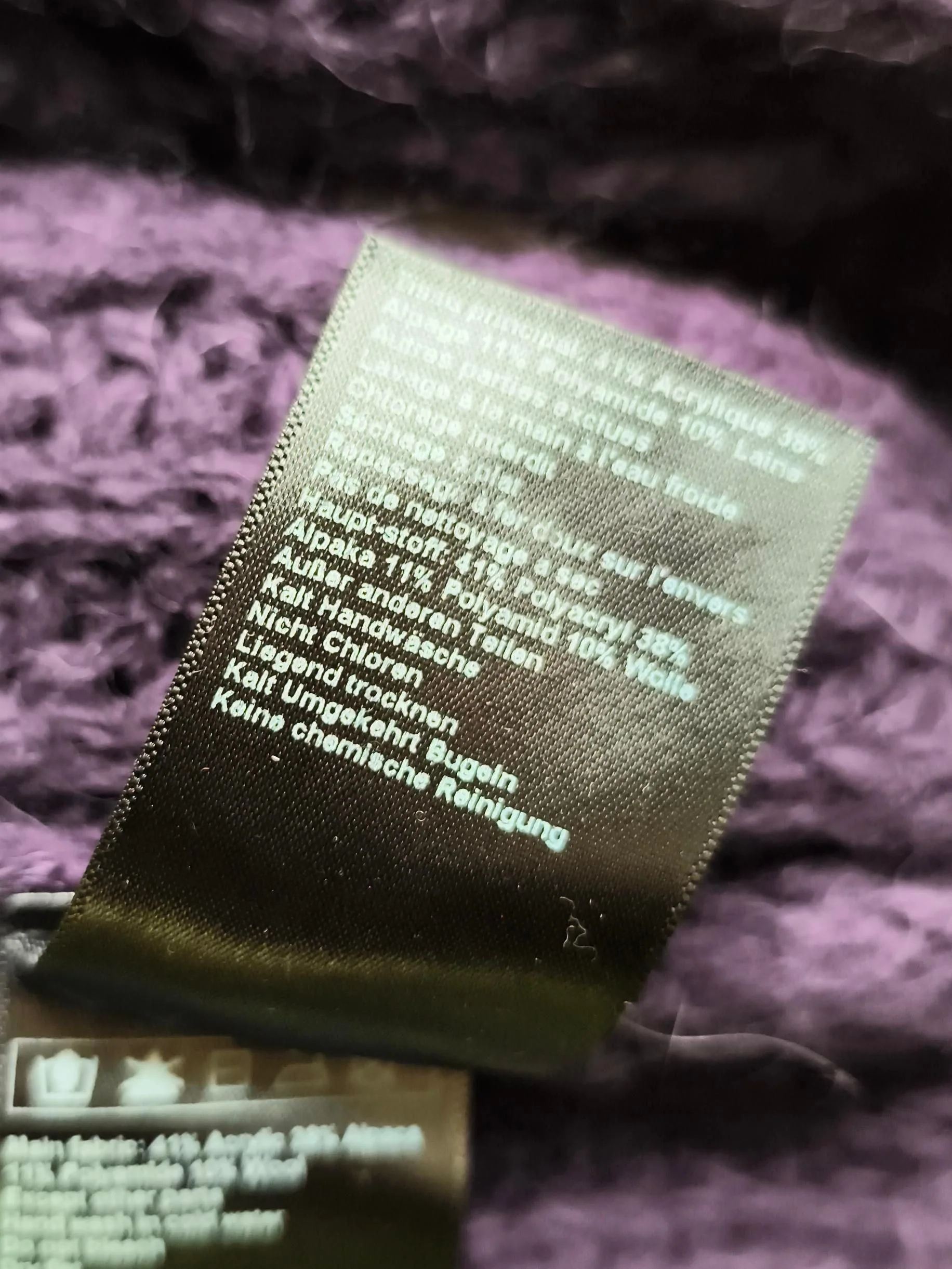 Ba&sh Women's Jumper UK 8 Purple Wool with Acrylic, Polyamide, Other Pullover - Image 7