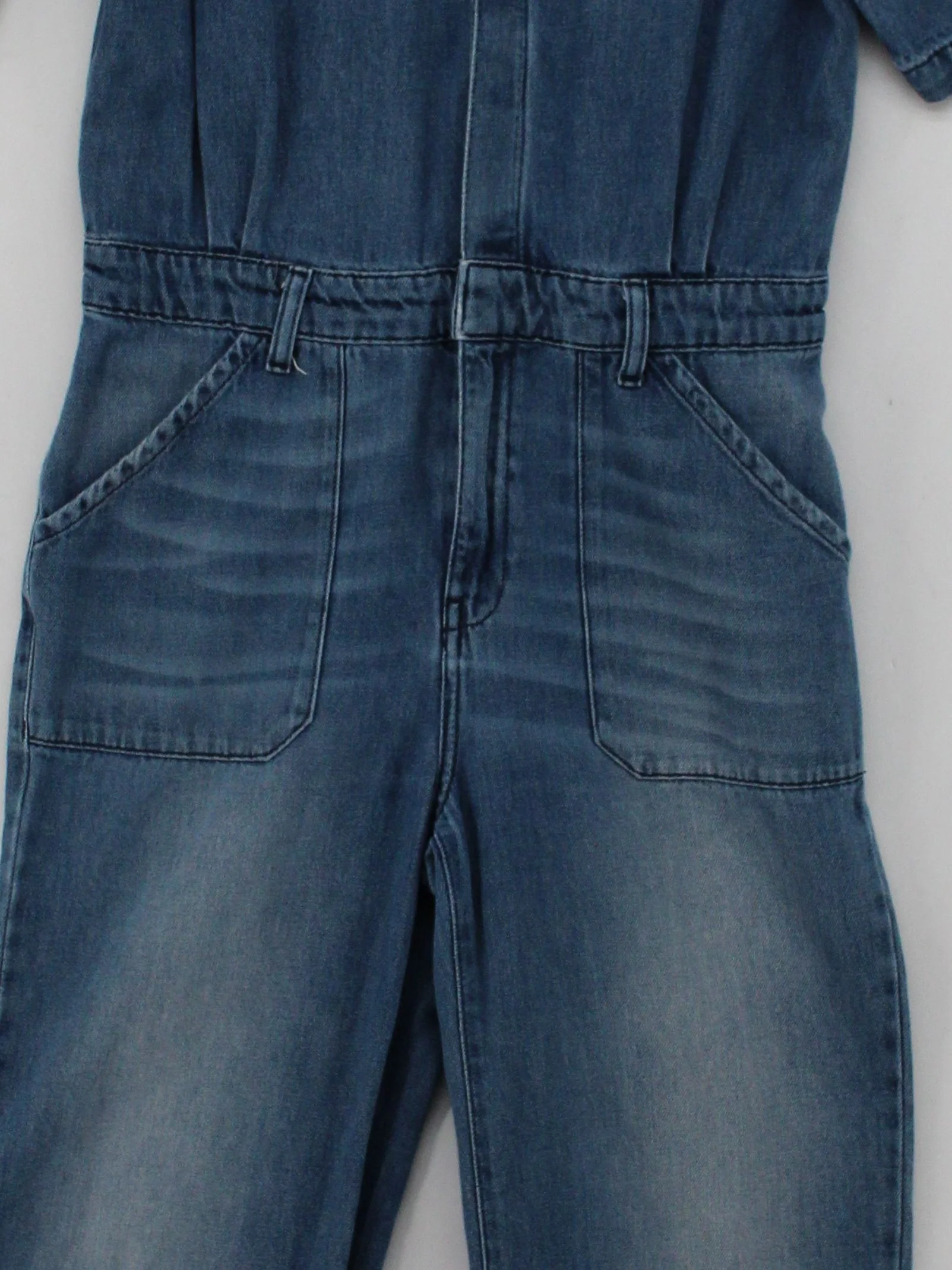 Ba&sh Women's Jumpsuit L Blue 100% Cotton Wide-Leg Jumpsuit - Image 3