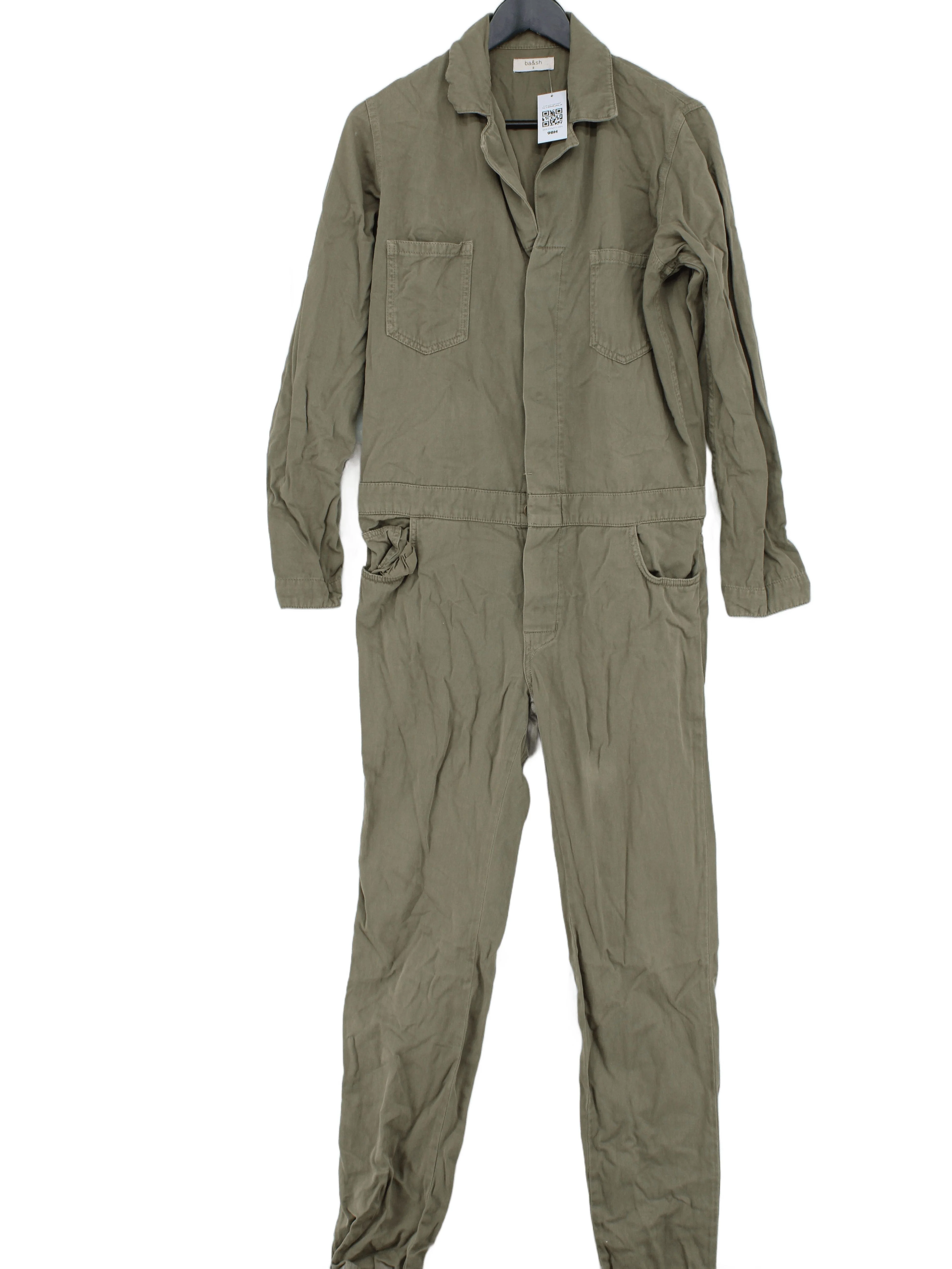 Ba&sh Women's Jumpsuit M Green 100% Cotton Straight Jumpsuit