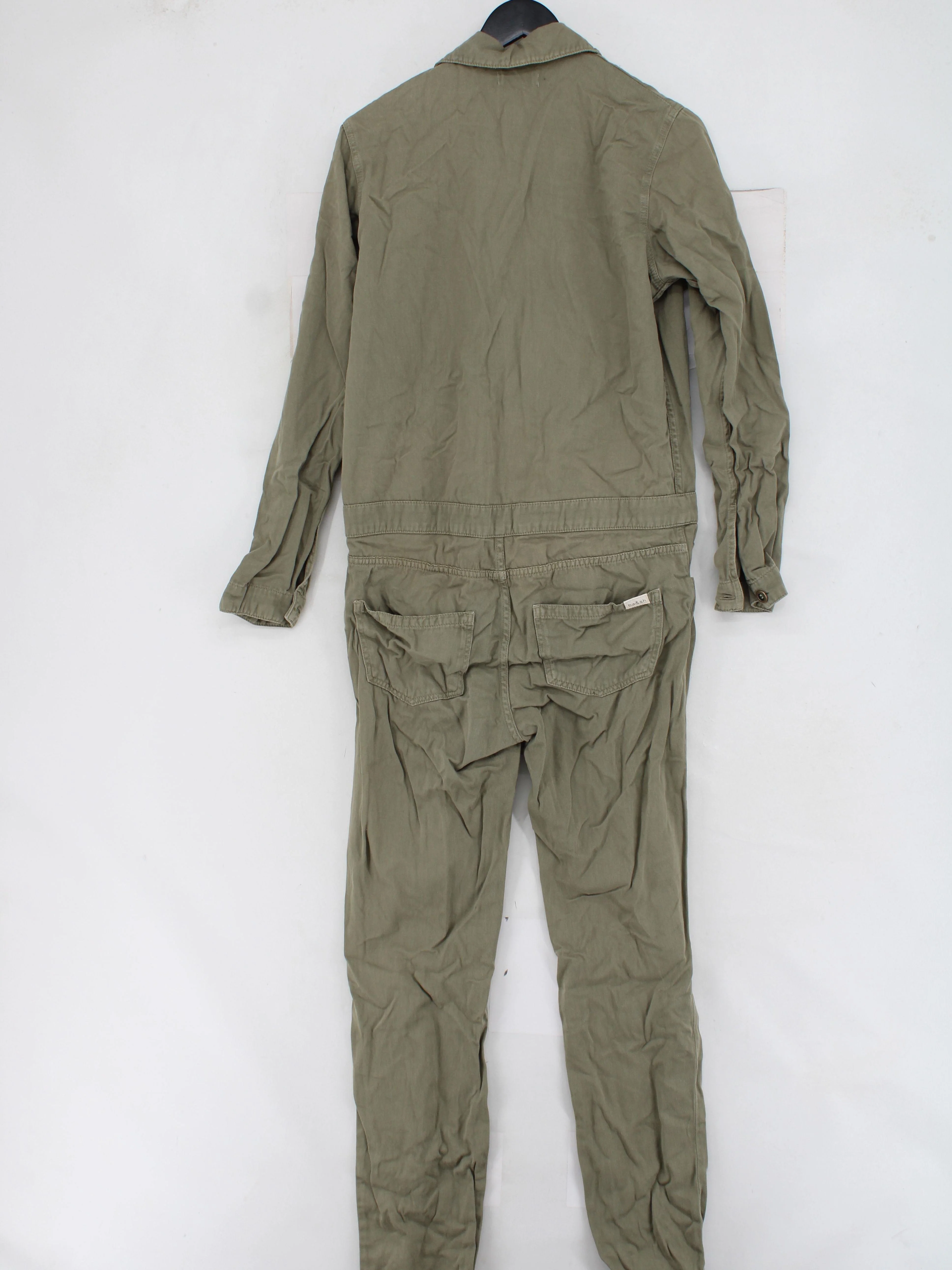 Ba&sh Women's Jumpsuit M Green 100% Cotton Straight Jumpsuit - Image 2