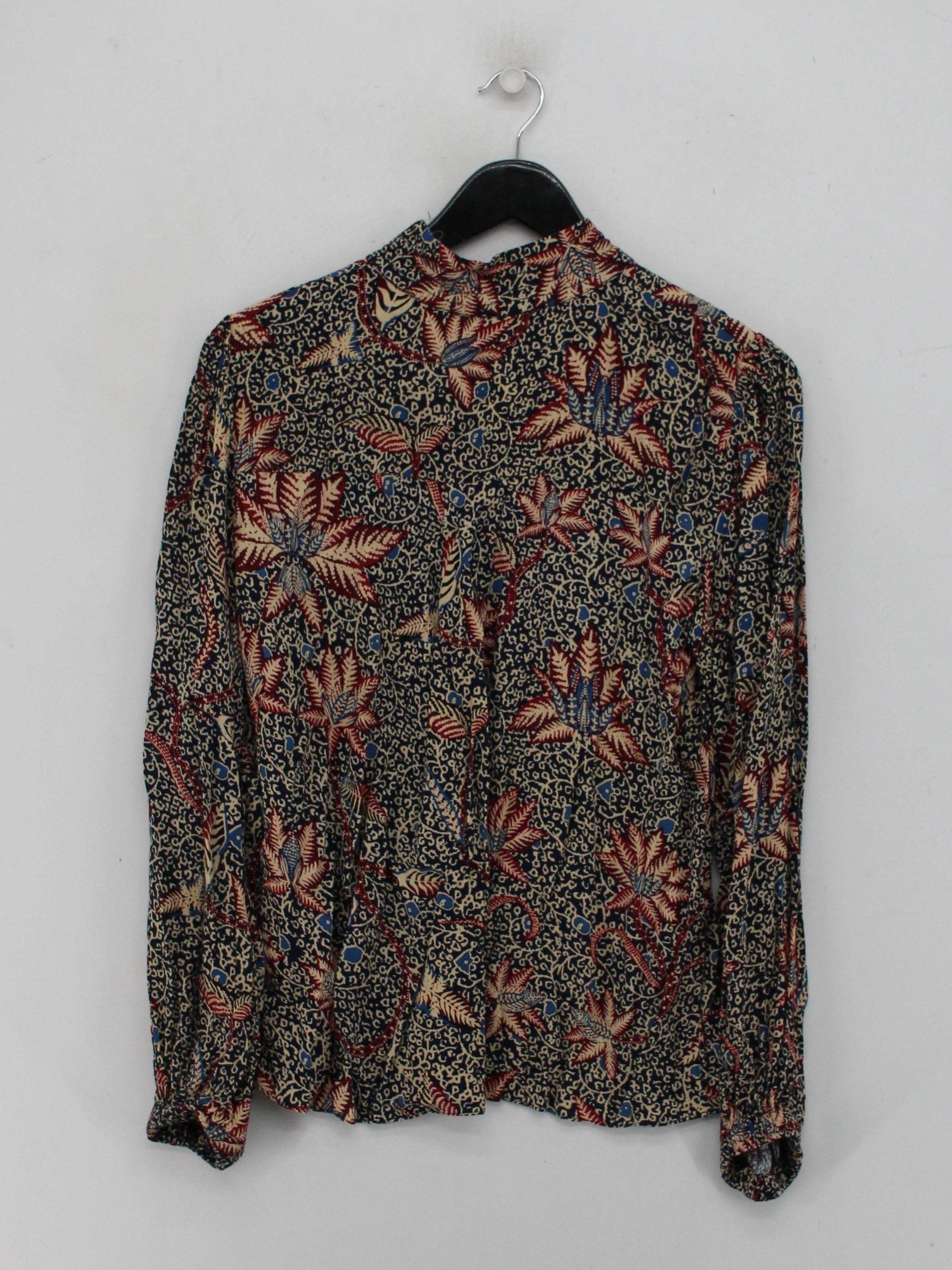 Ba&sh Women's Shirt S Multi Floral 100% Viscose Long Sleeve Collared Basic - Image 2