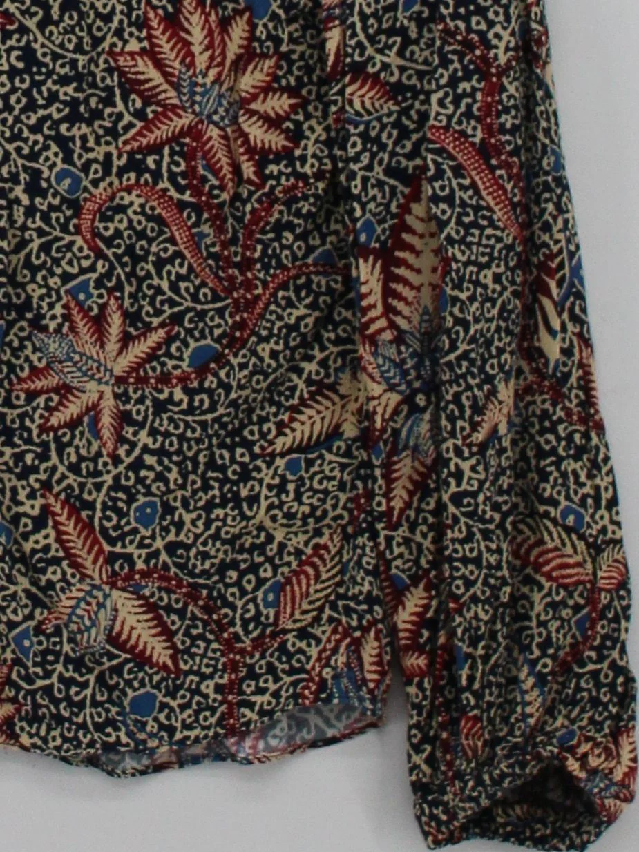 Ba&sh Women's Shirt S Multi Floral 100% Viscose Long Sleeve Collared Basic - Image 4