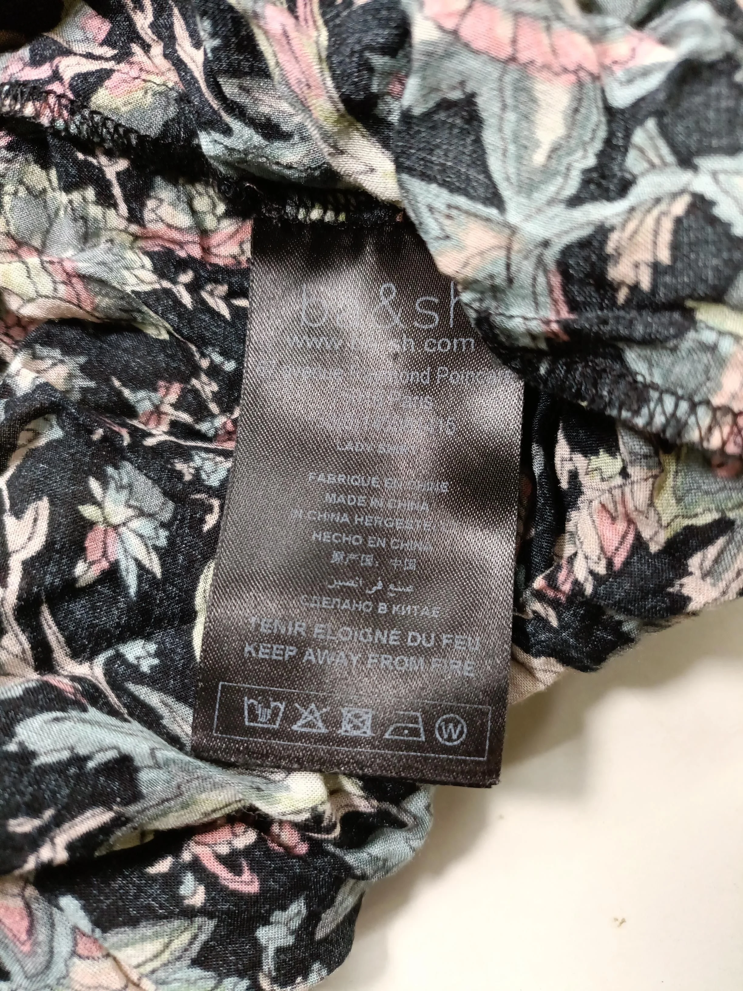 Ba&sh Women's Top M Black Floral 100% Other 3/4 Sleeve Collared Basic - Image 6
