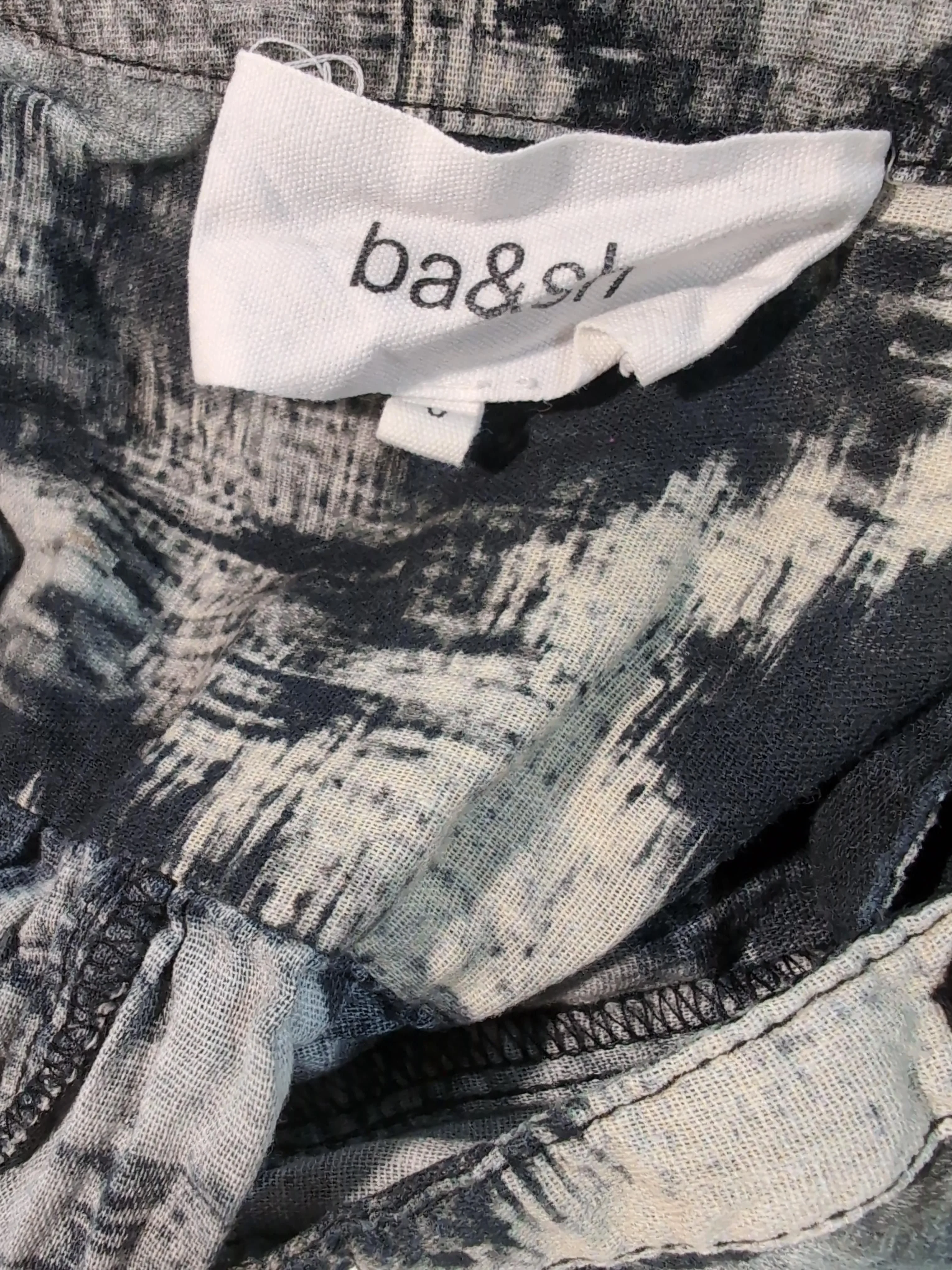Ba&sh Women's Top S Multi Graphic 100% Cotton Short Sleeve Collared Basic - Image 5