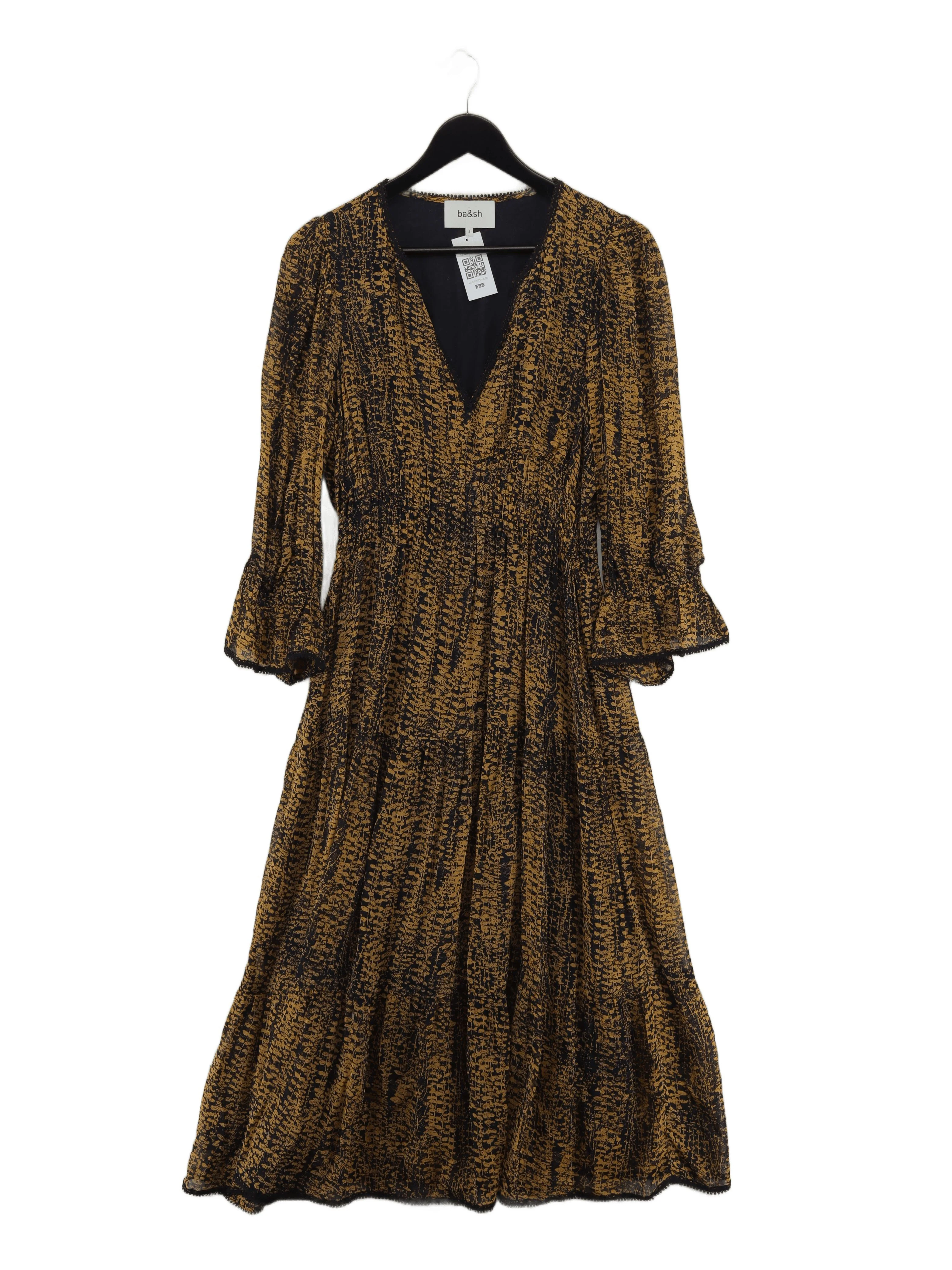 Ba&sh Wrap Midi Dress UK12 in Multi