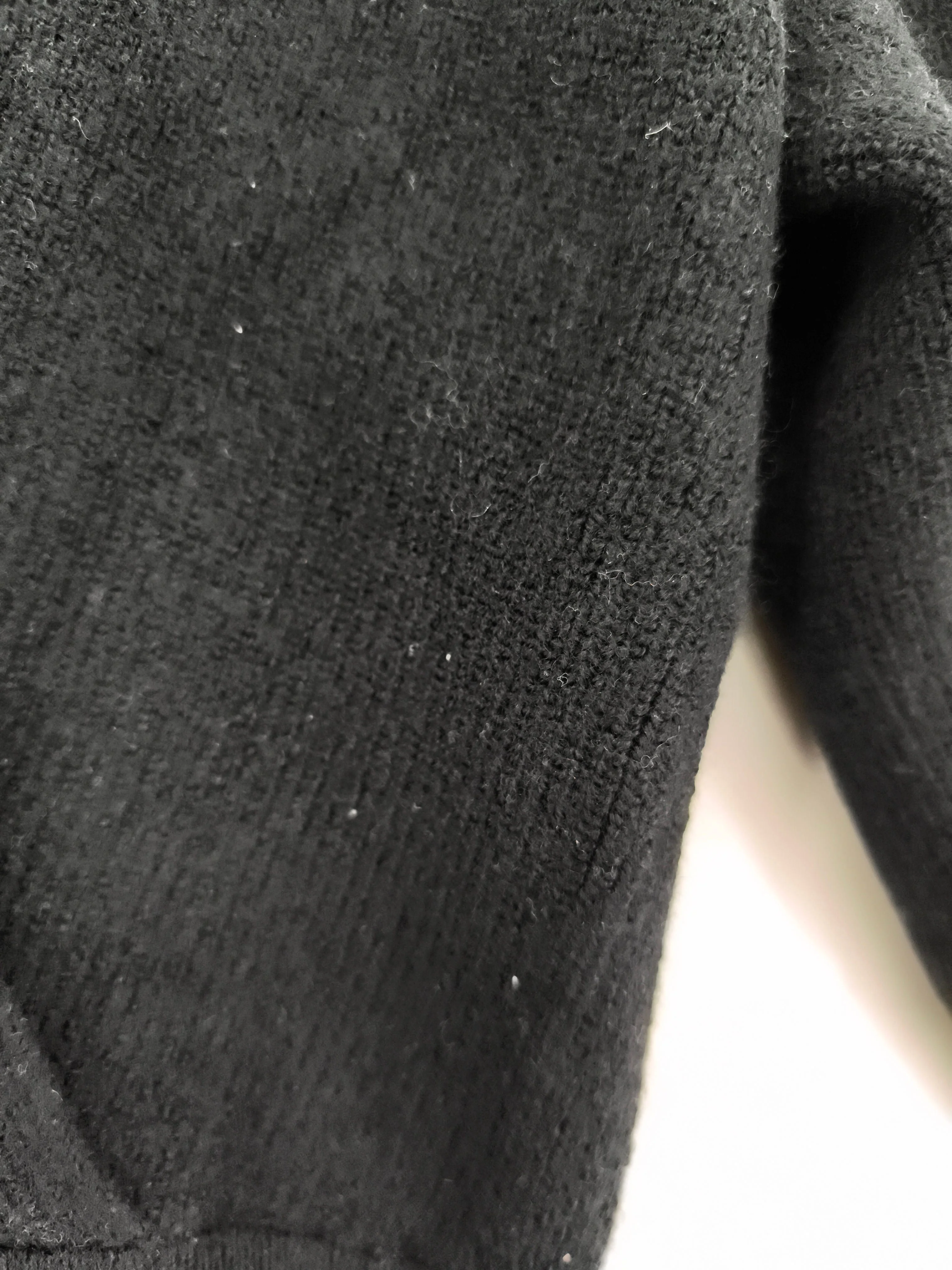 Babaton Women's Jumper XS Black Wool with Elastane V-Neck Pullover - Image 5