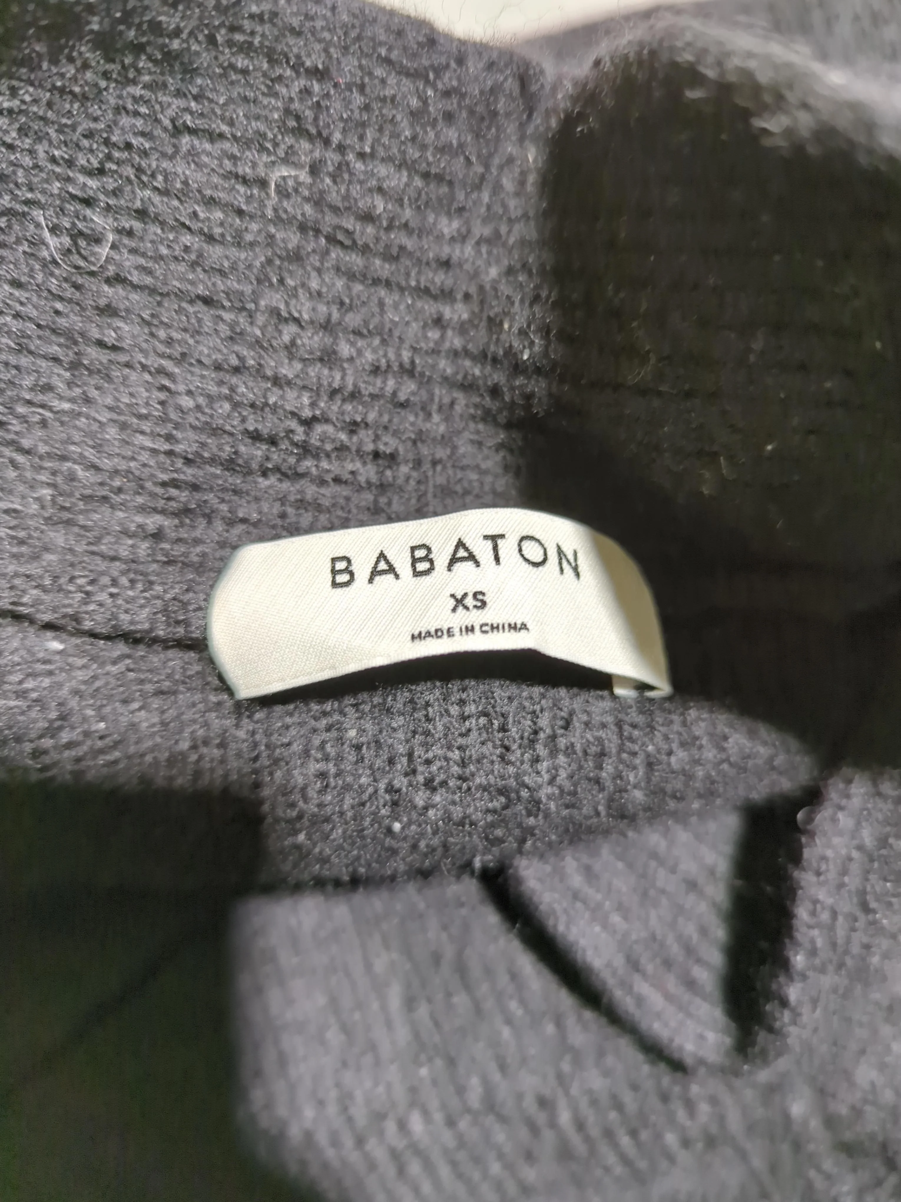 Babaton Women's Jumper XS Black Wool with Elastane V-Neck Pullover - Image 6