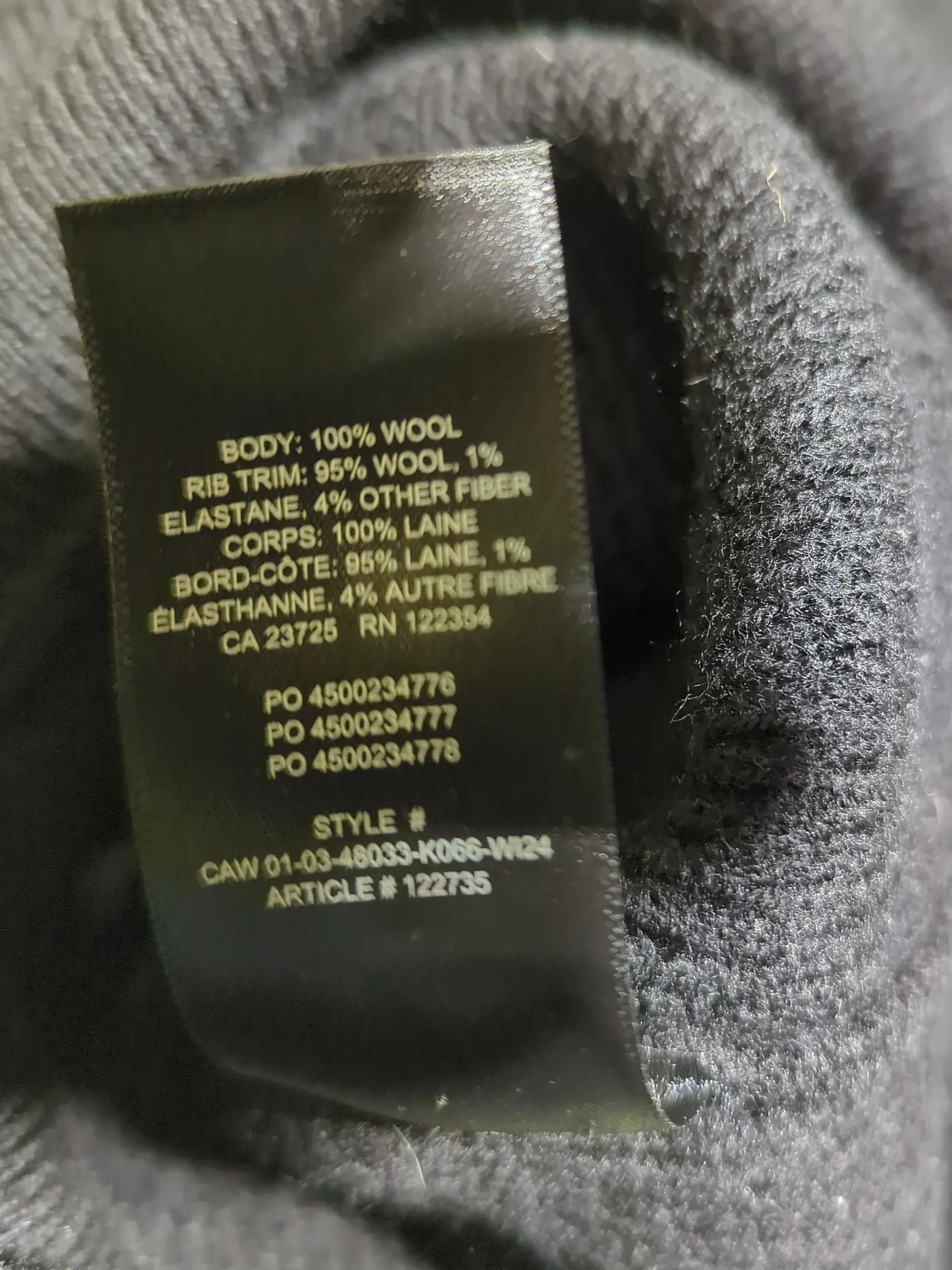 Babaton Women's Jumper XS Black Wool with Elastane V-Neck Pullover - Image 7