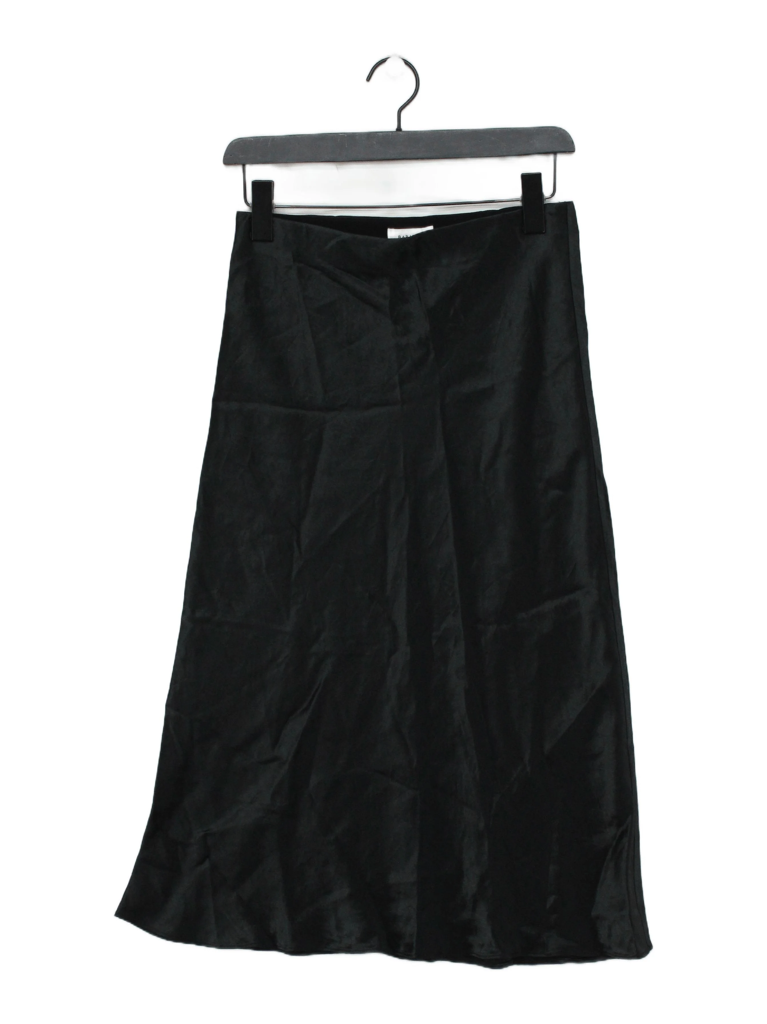 Babaton Women's Midi Skirt UK 8 Black 100% Acetate Midi A-Line