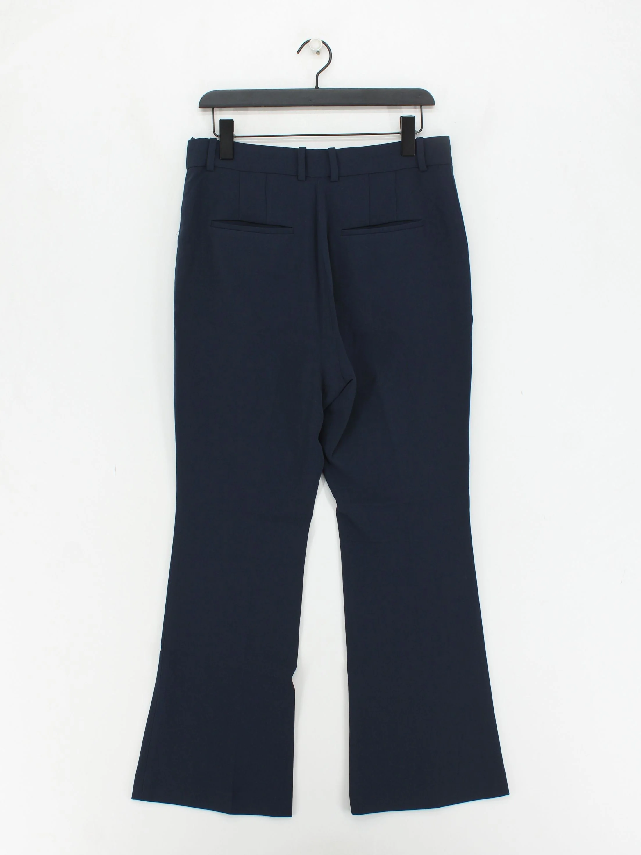 Babaton Women's Suit Trousers UK 12 Blue 100% Other Flared Dress Pants - Image 2