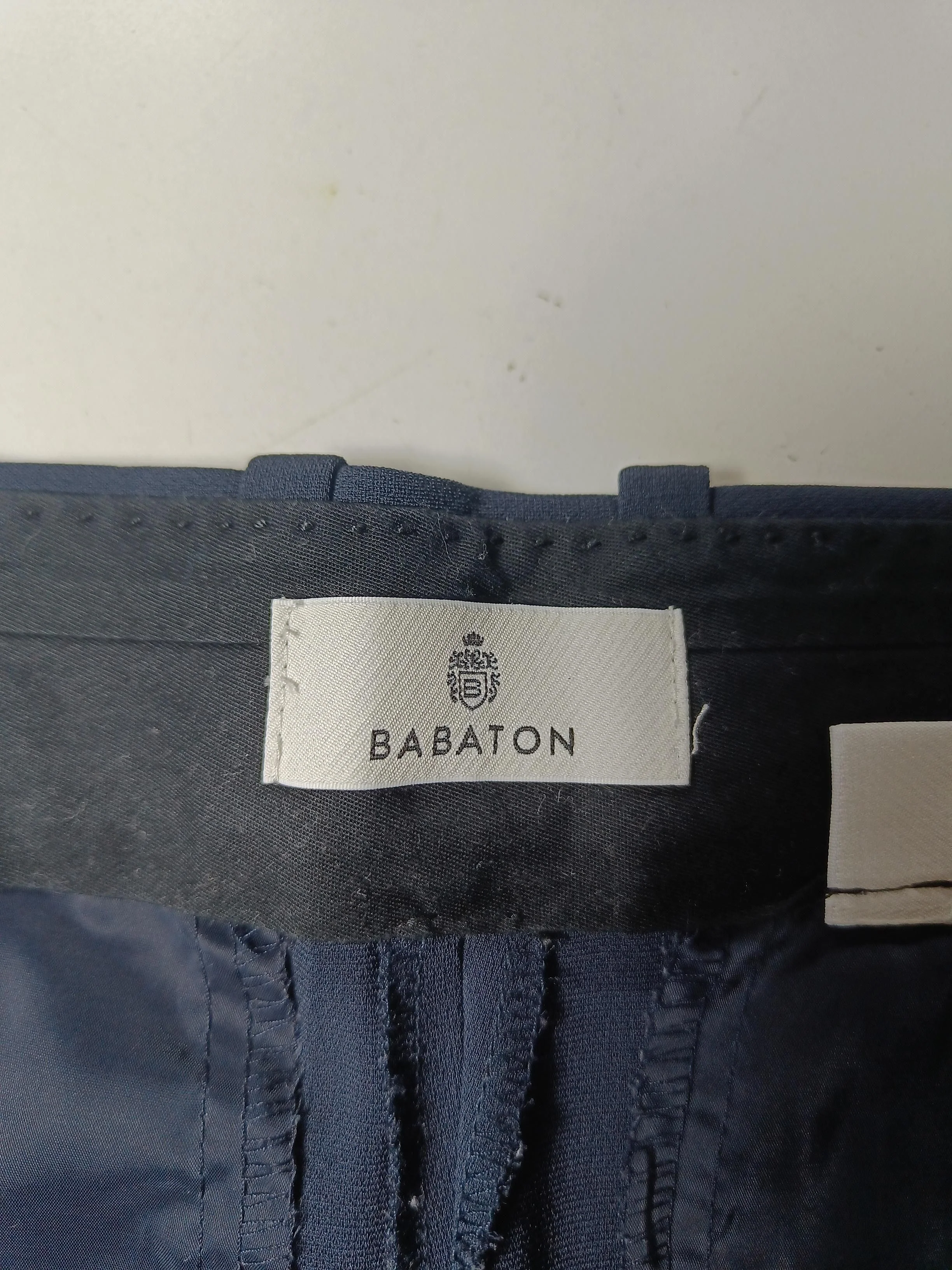 Babaton Women's Suit Trousers UK 12 Blue 100% Other Flared Dress Pants - Image 5