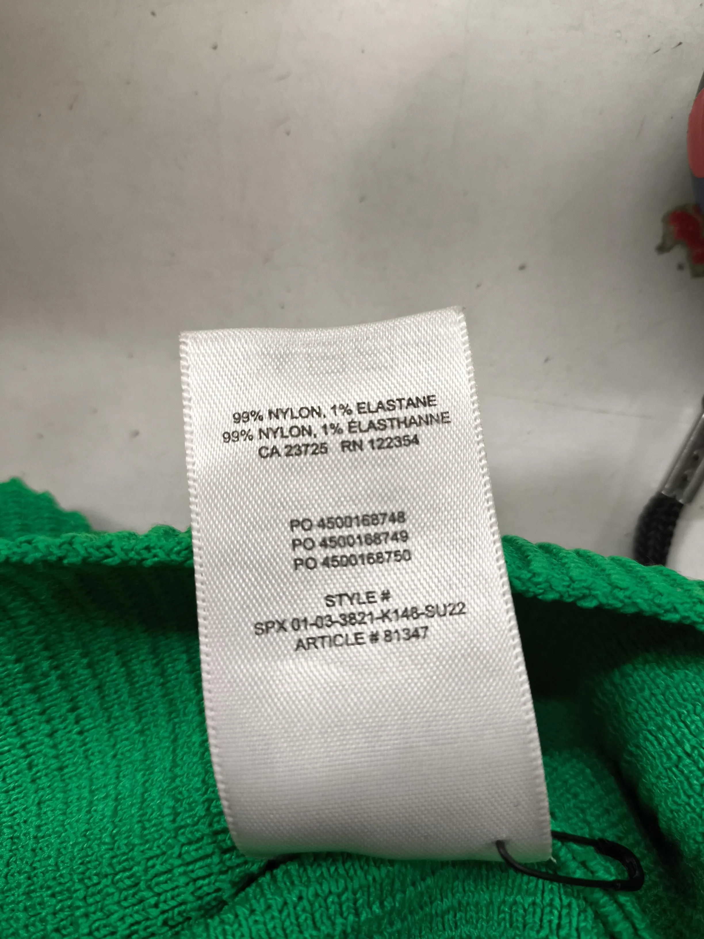 Babaton Women's Top XS Green Nylon with Elastane Sleeveless Round Neck Cropped - Image 6