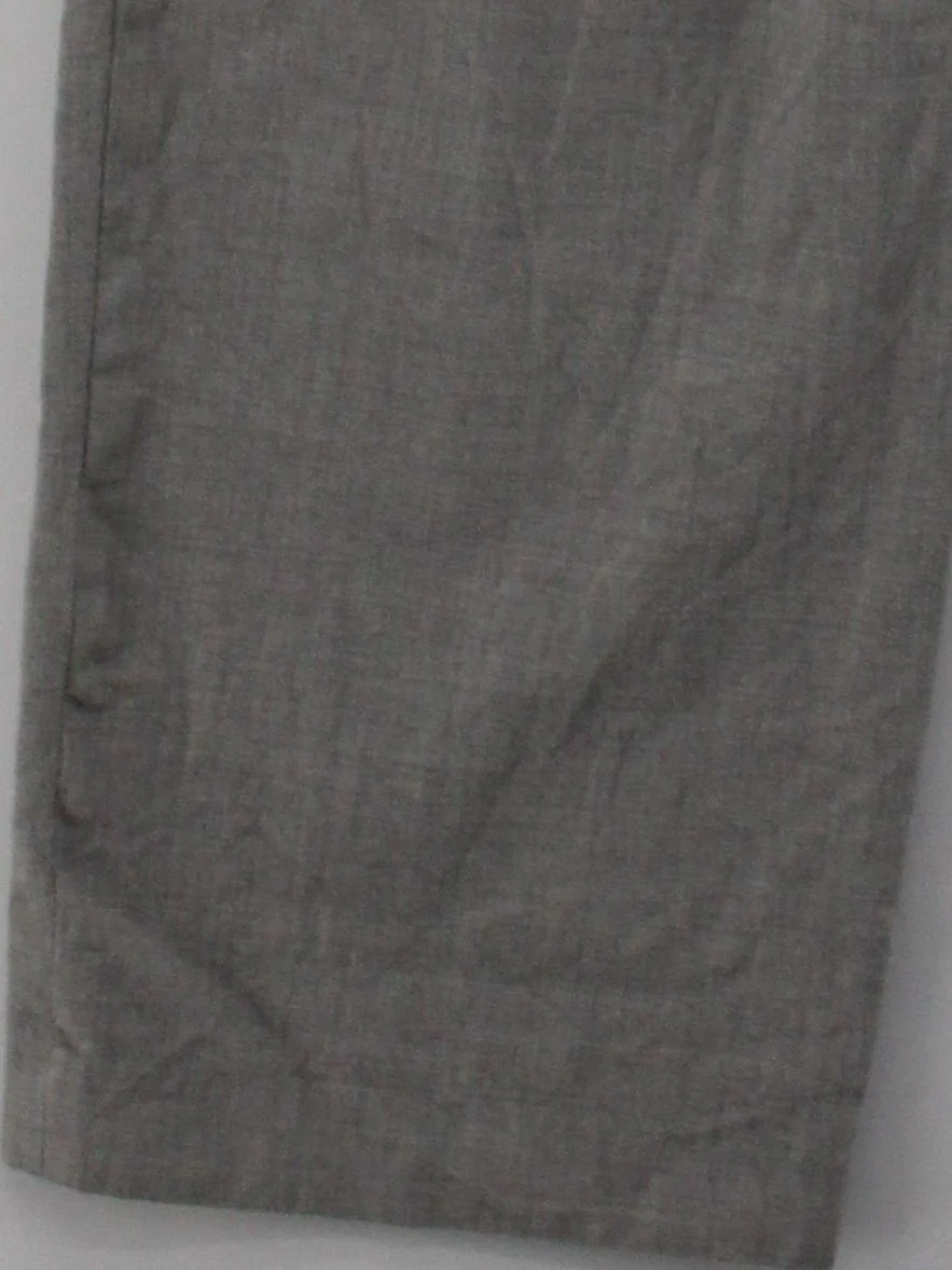 Babaton Women's Trousers M Grey Wool with Elastane Wide-Leg Cropped - Image 4