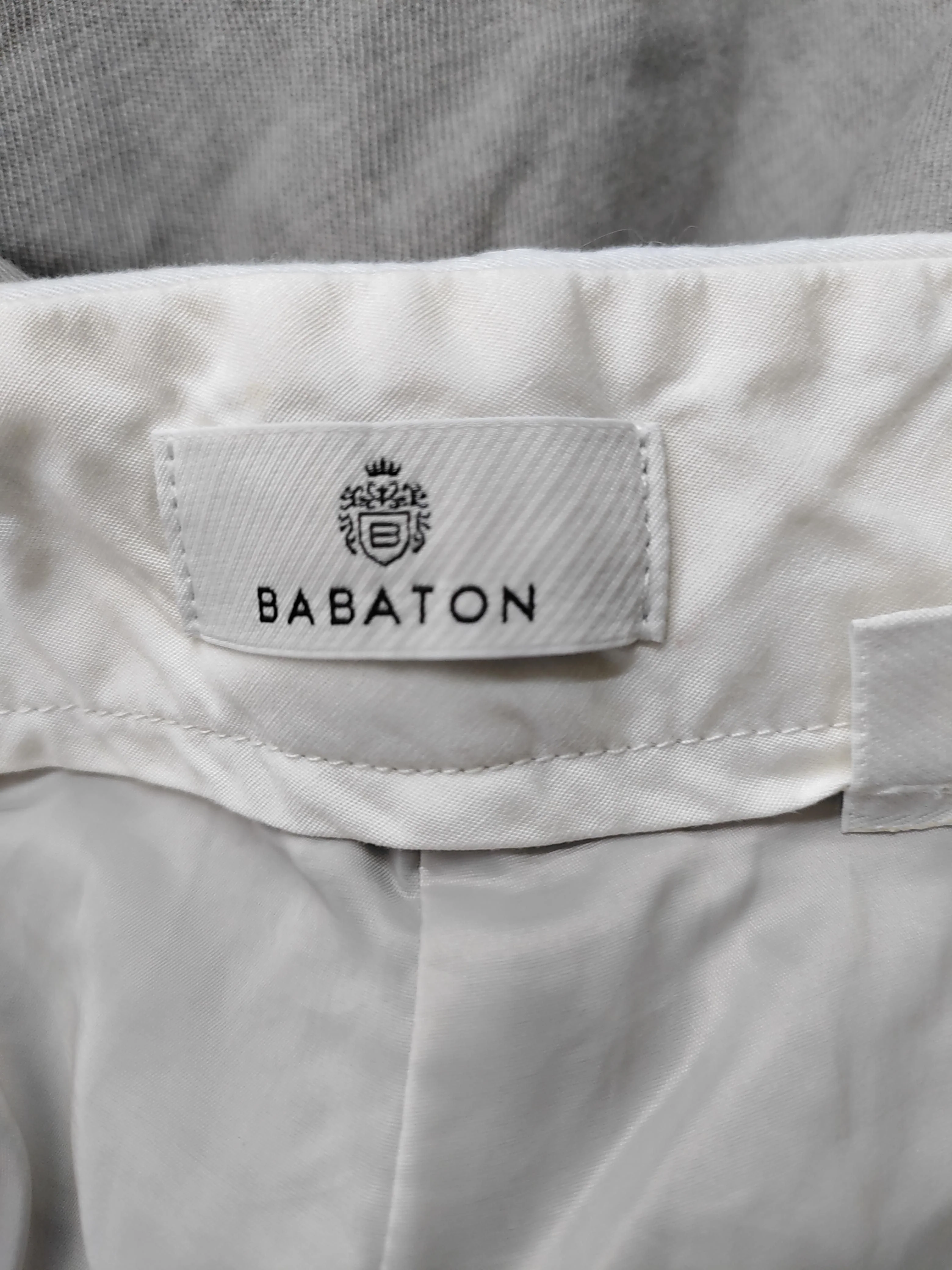 Babaton Women's Trousers M Grey Wool with Elastane Wide-Leg Cropped - Image 5