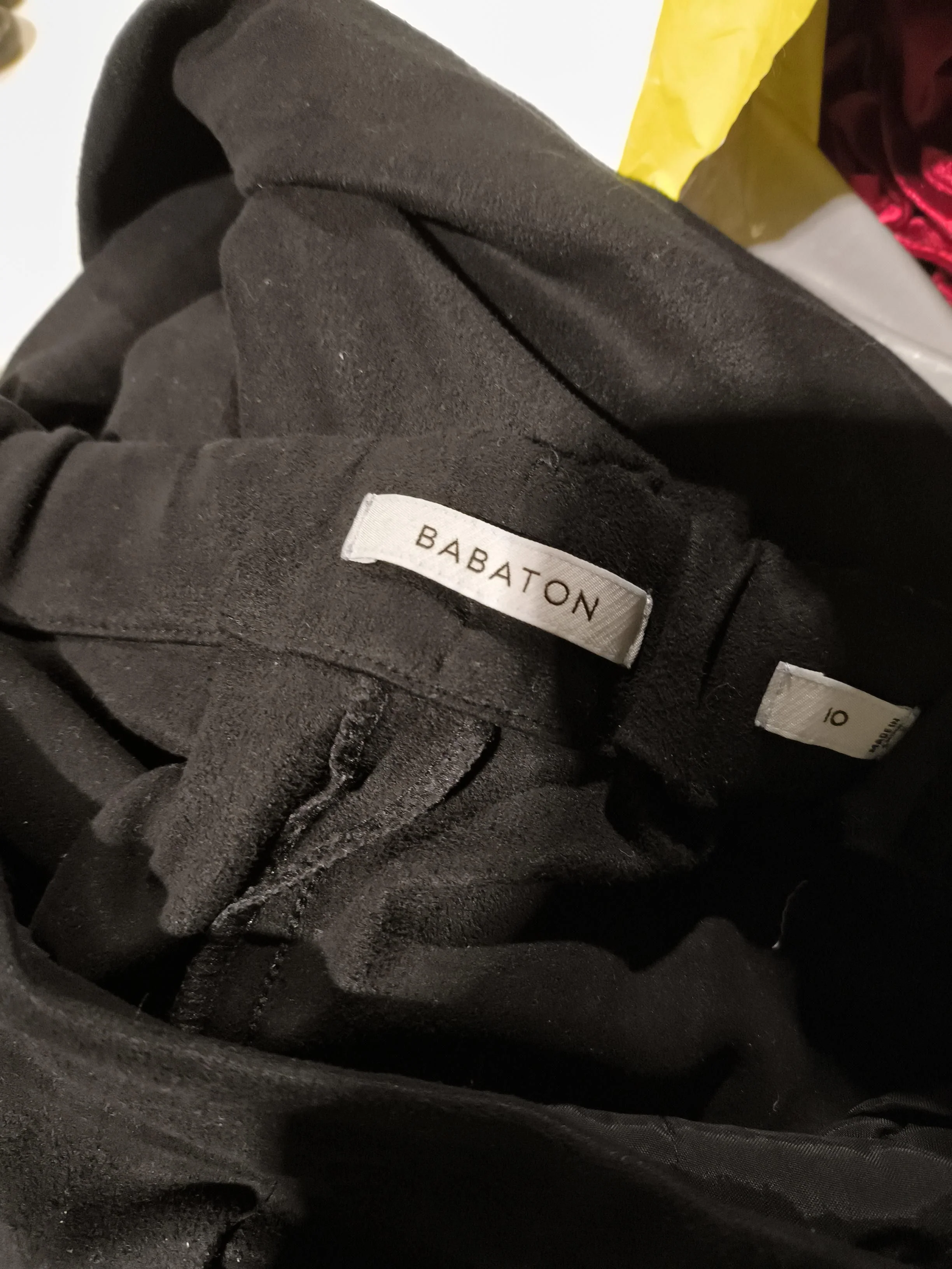 Babaton Women's Trousers UK 10 Black Polyester with Spandex, Other Cropped - Image 7
