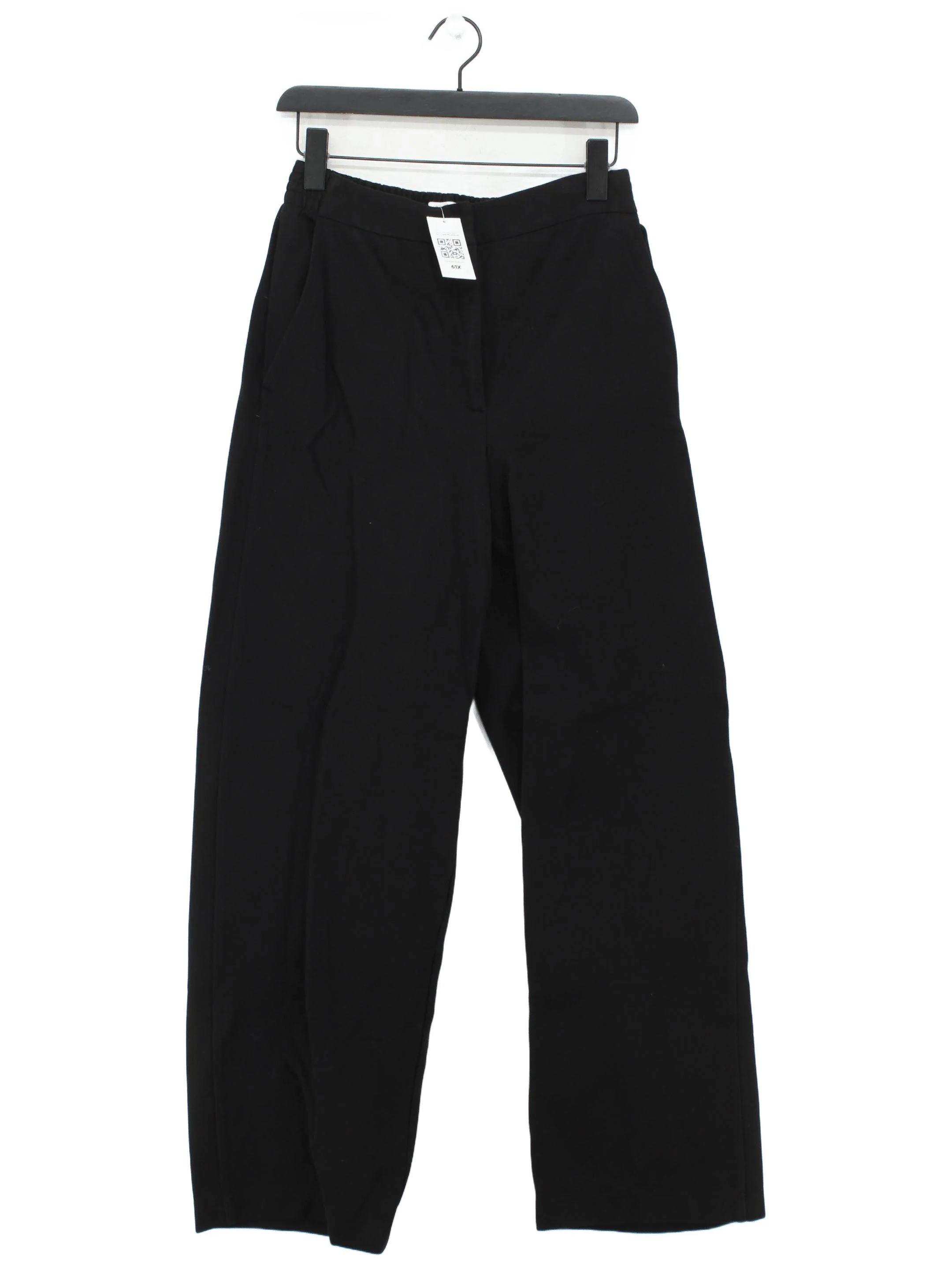 Babaton Women's Trousers UK 8 Black 100% Other Wide-Leg Sweatpants