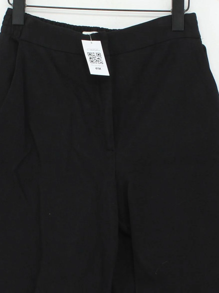 Babaton Women's Trousers UK 8 Black 100% Other Wide-Leg Sweatpants - Image 3