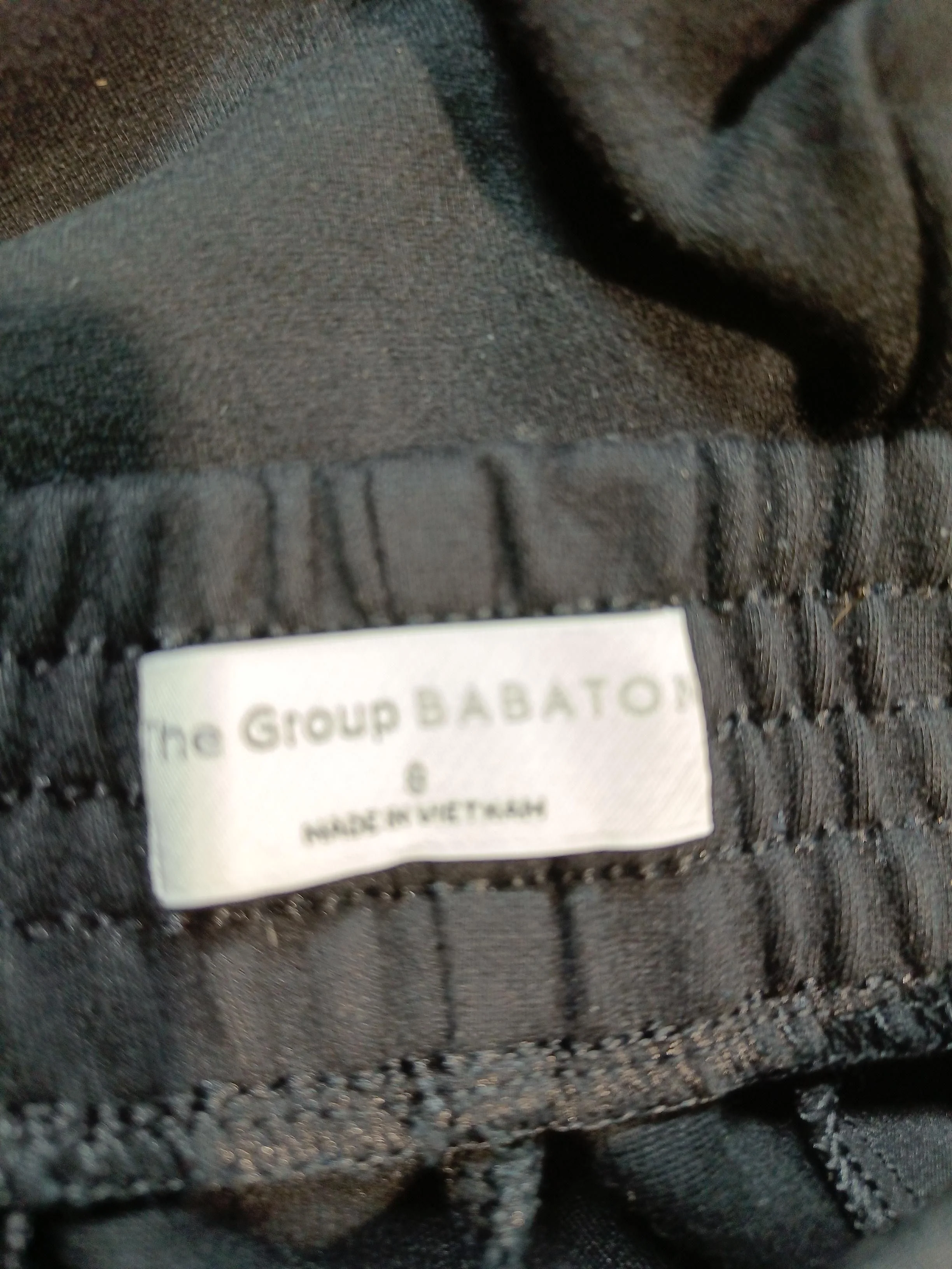 Babaton Women's Trousers UK 8 Black 100% Other Wide-Leg Sweatpants - Image 5