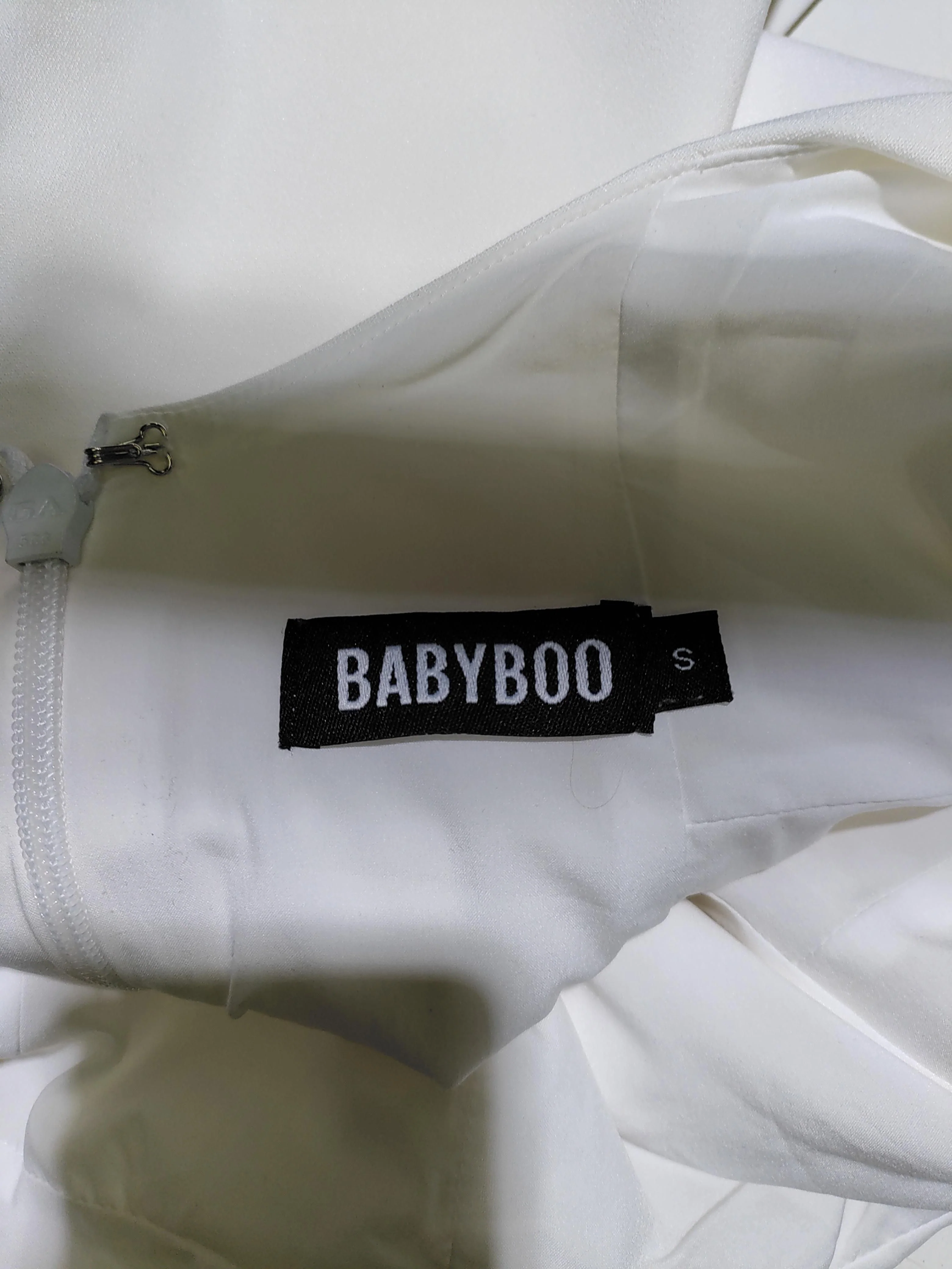 BABYBOO Mini Dress S in White - Image 5