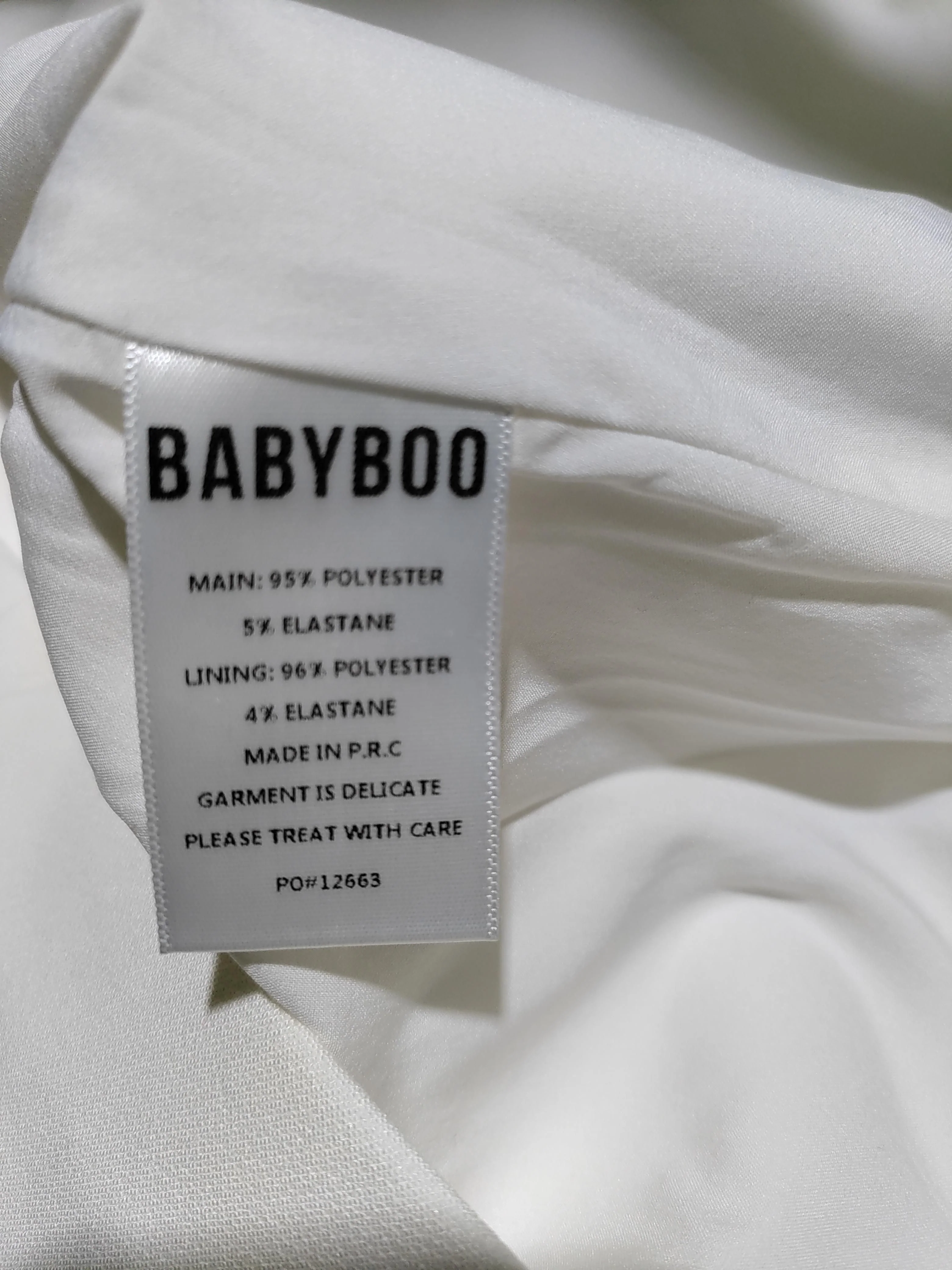 BABYBOO Mini Dress S in White - Image 6