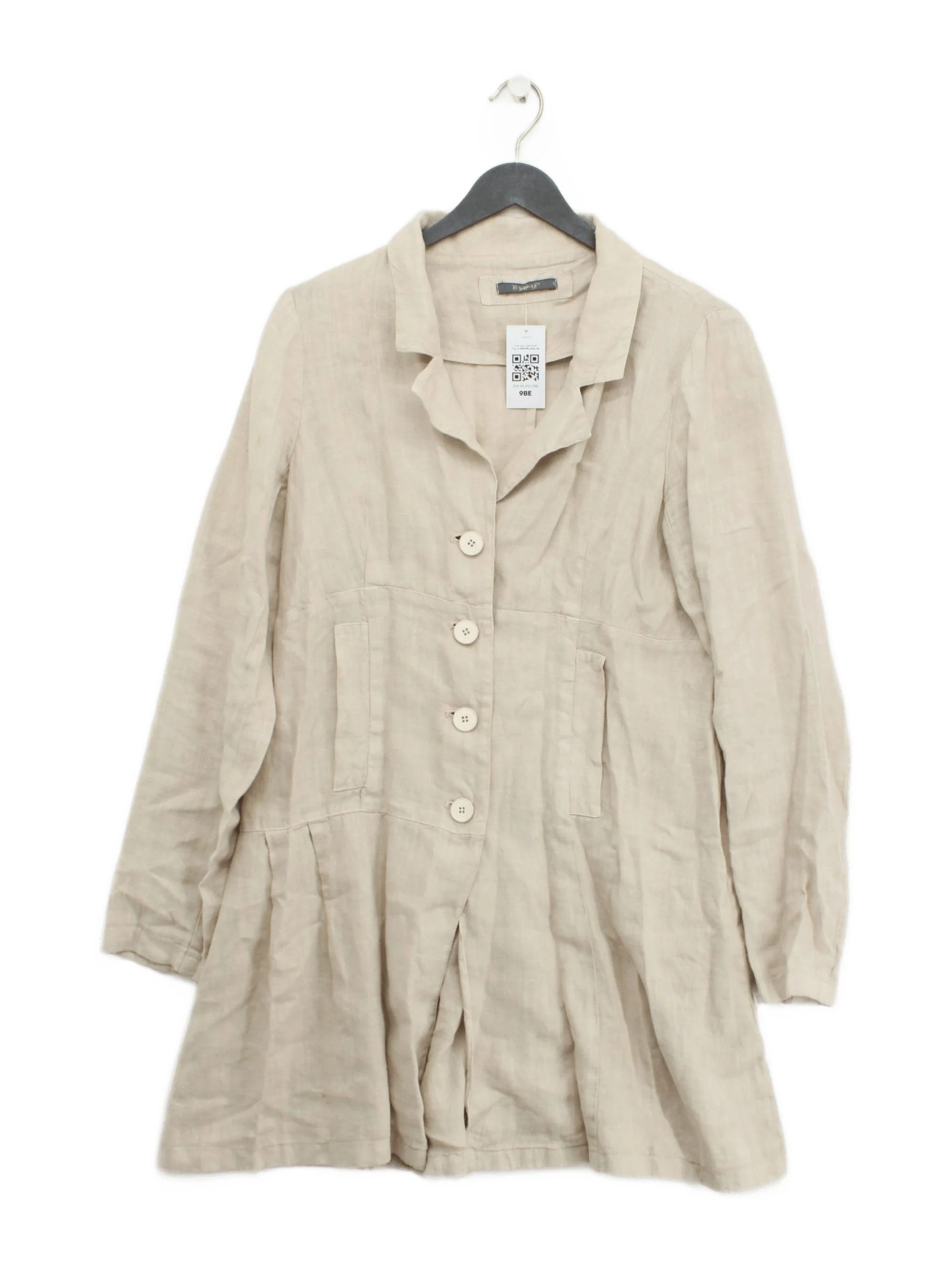 Backstage Shirt Midi Dress S in Cream