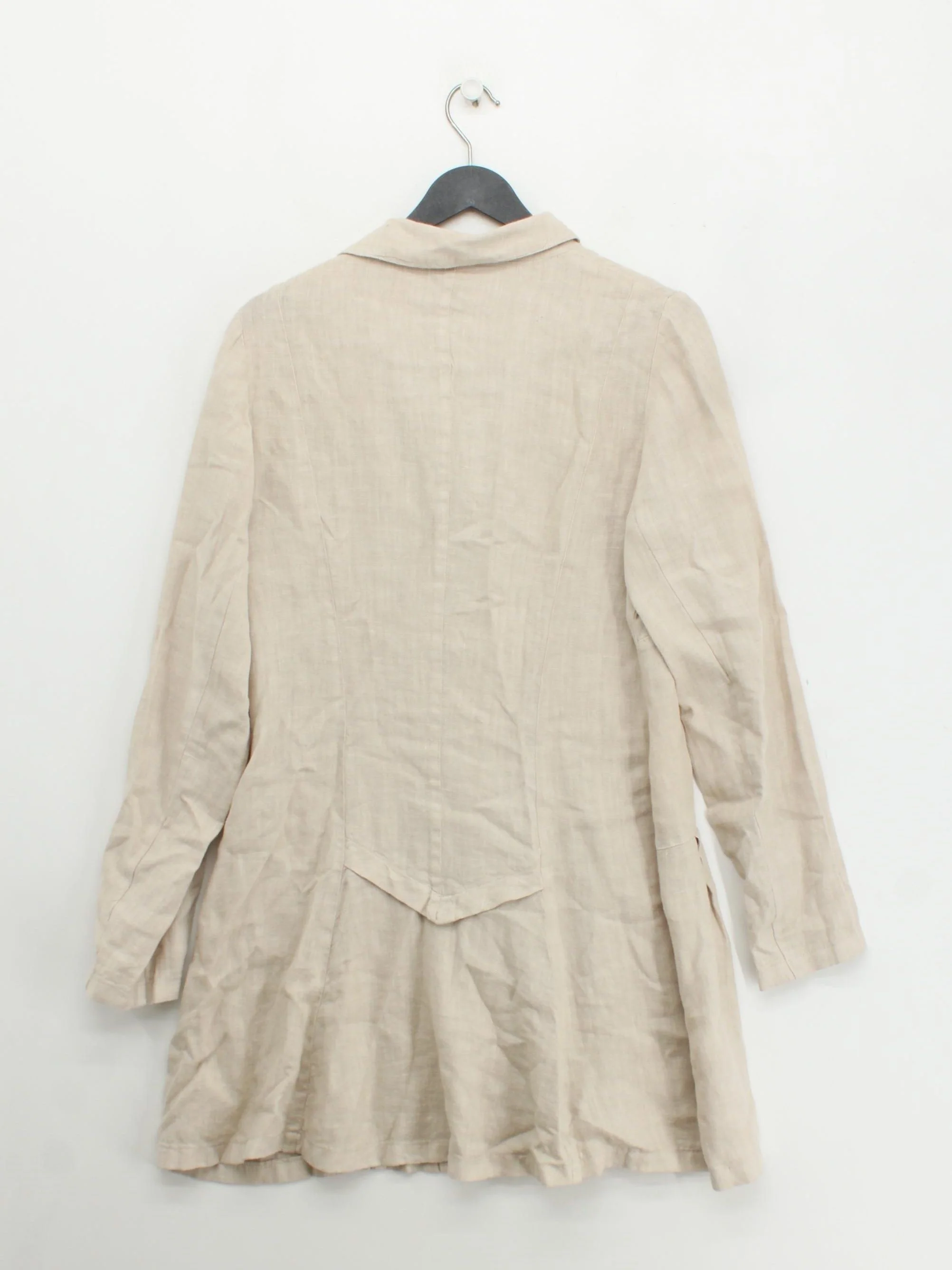 Backstage Shirt Midi Dress S in Cream - Image 2