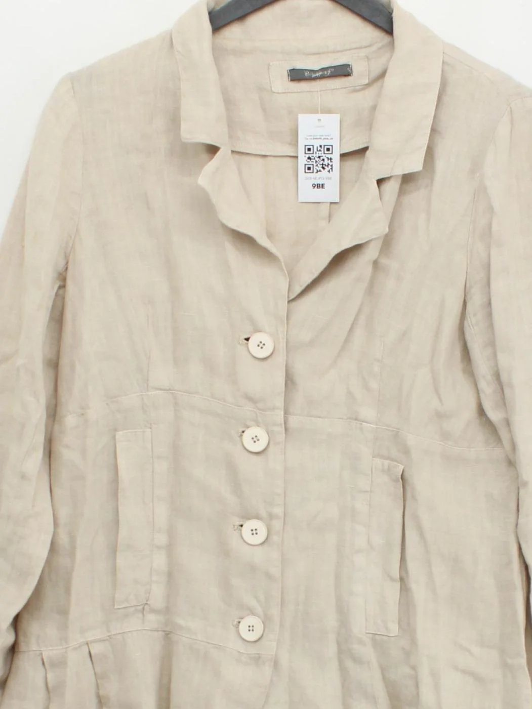 Backstage Shirt Midi Dress S in Cream - Image 3