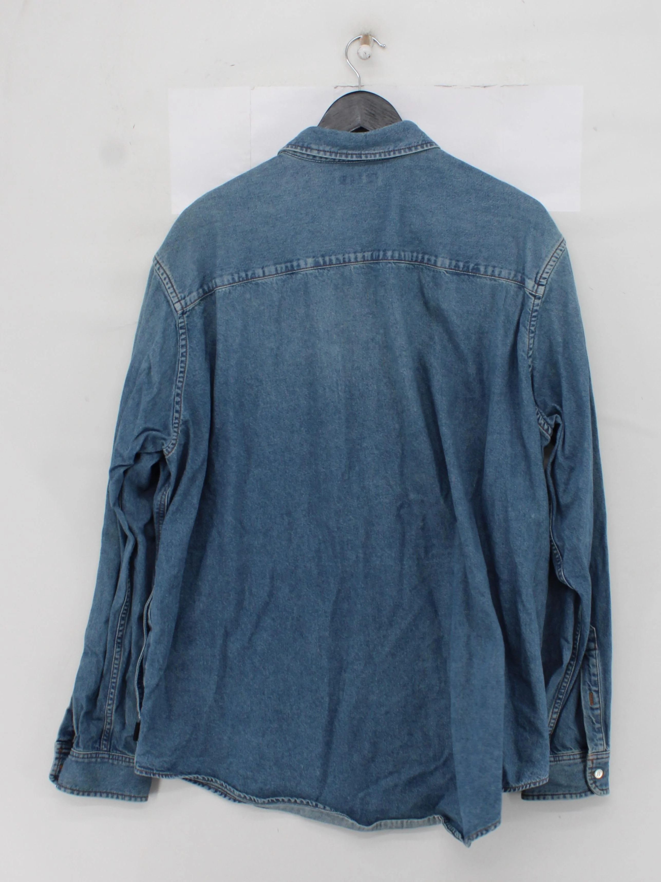 Balenciaga Men's Shirt XL Blue Graphic Cotton with Polyester Basic - Image 2