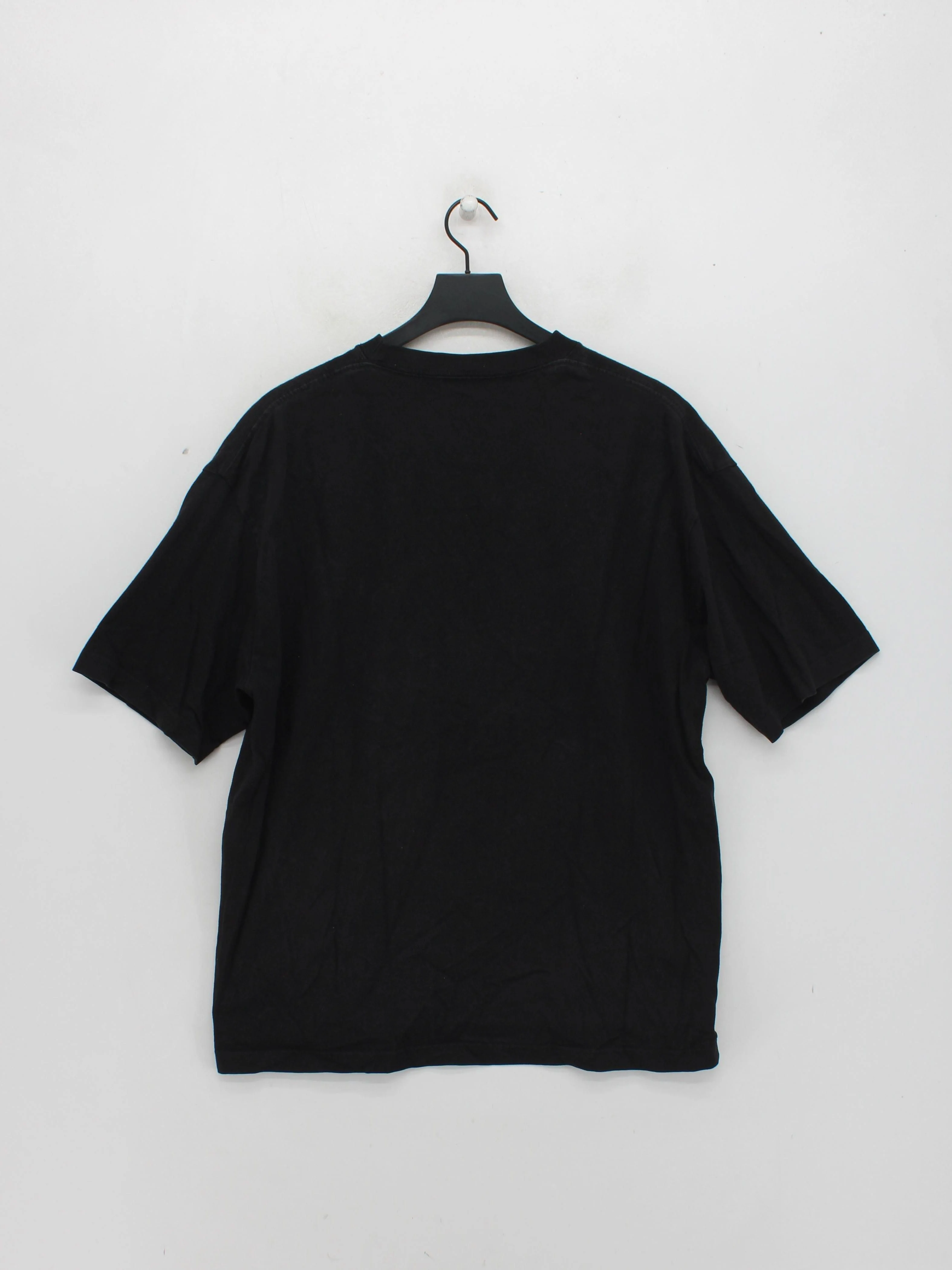 Balenciaga Men's T-Shirt L Black Graphic 100% Cotton Basic - Image 2