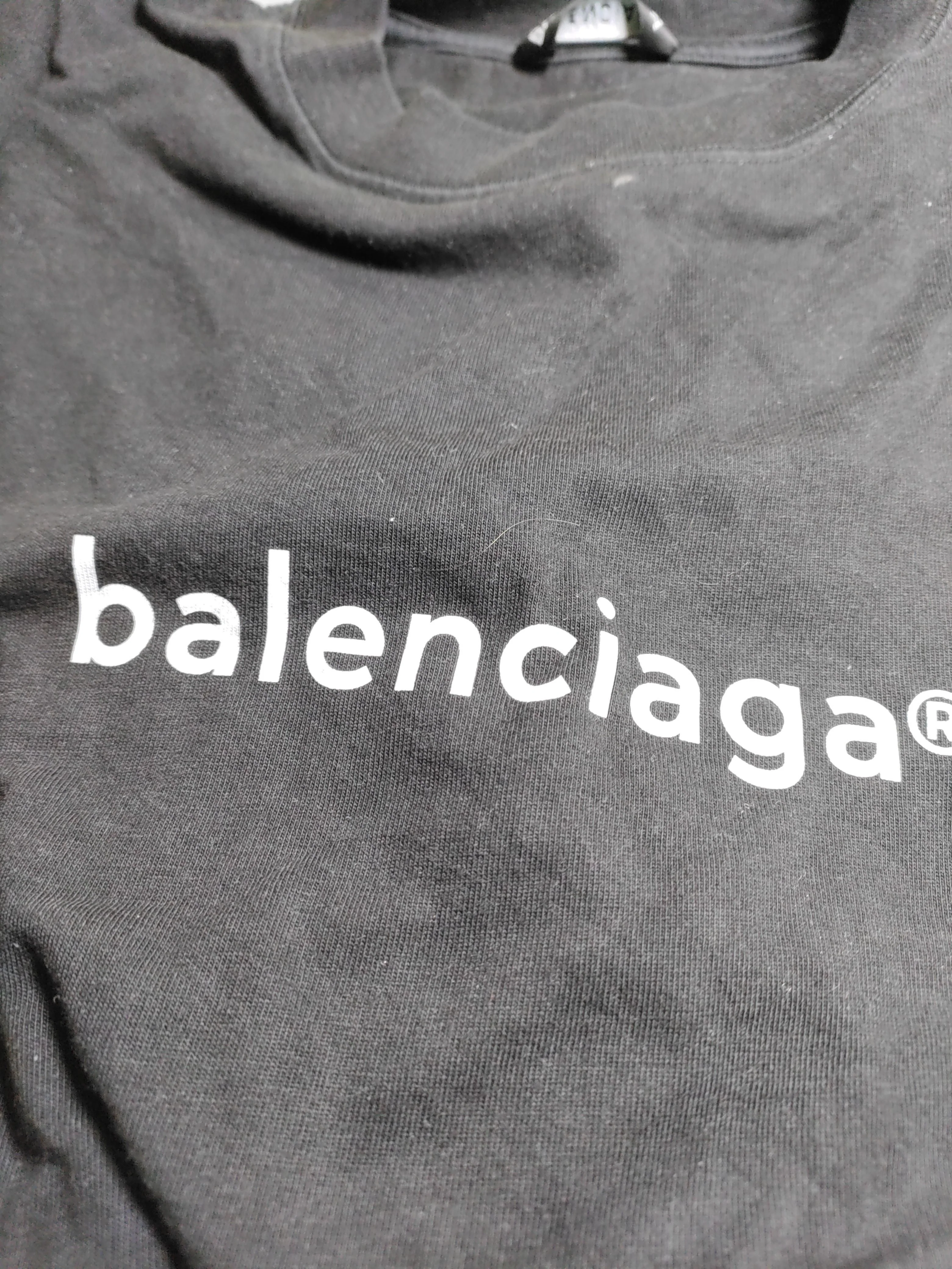 Balenciaga Men's T-Shirt L Black Graphic 100% Cotton Basic - Image 6
