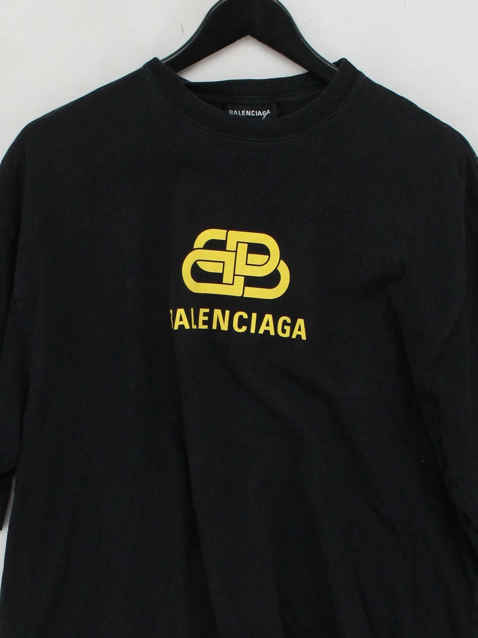 Balenciaga Men's T-Shirt M Black Graphic 100% Cotton Basic - Image 6
