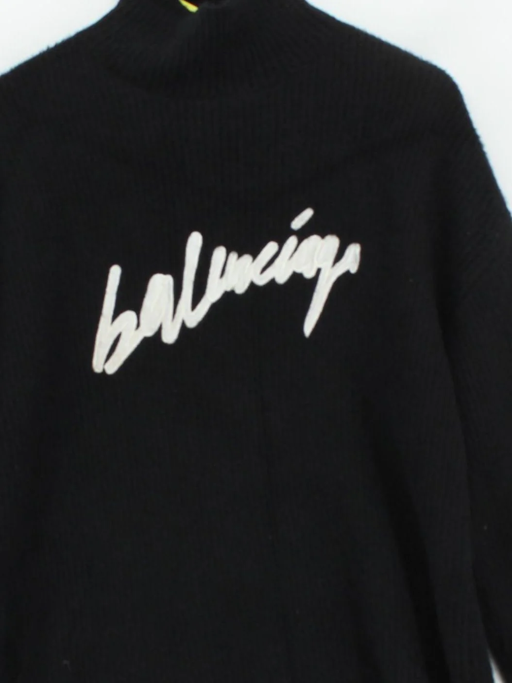 Balenciaga Women's Jumper S Black Viscose with Cotton, Polyester Pullover - Image 3