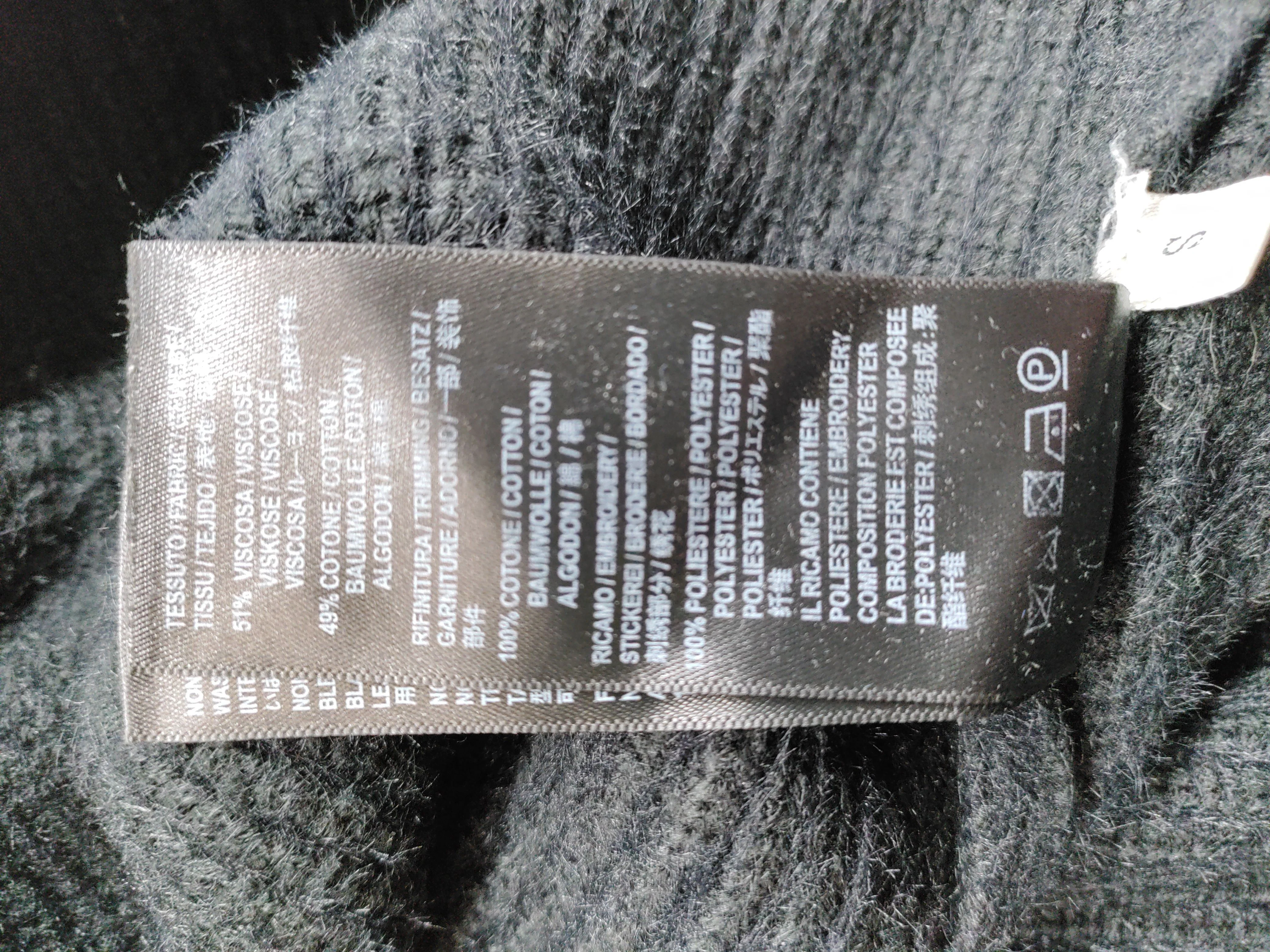 Balenciaga Women's Jumper S Black Viscose with Cotton, Polyester Pullover - Image 7