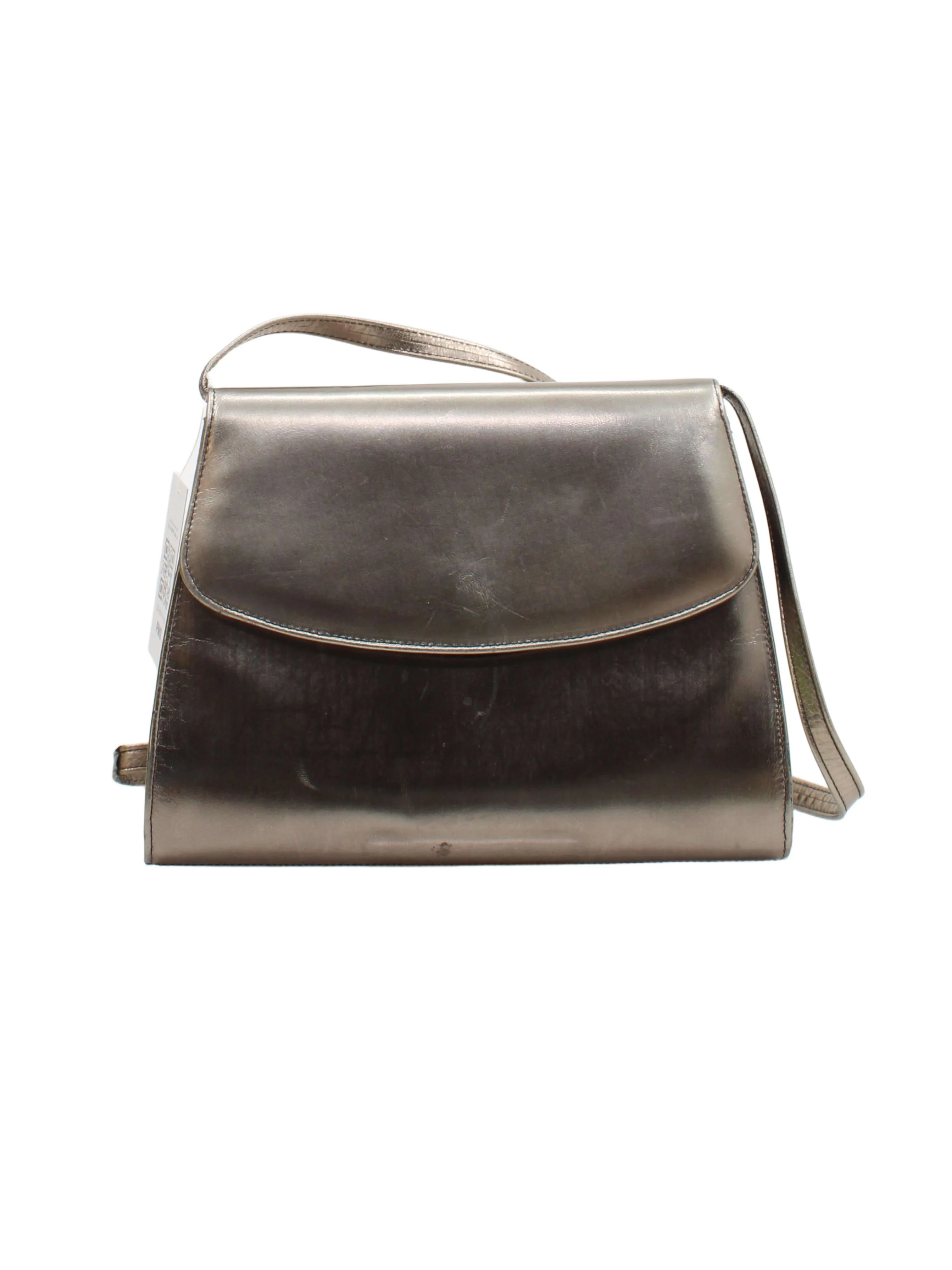 Bally Women's Bag Silver 100% Leather Shoulder Bag
