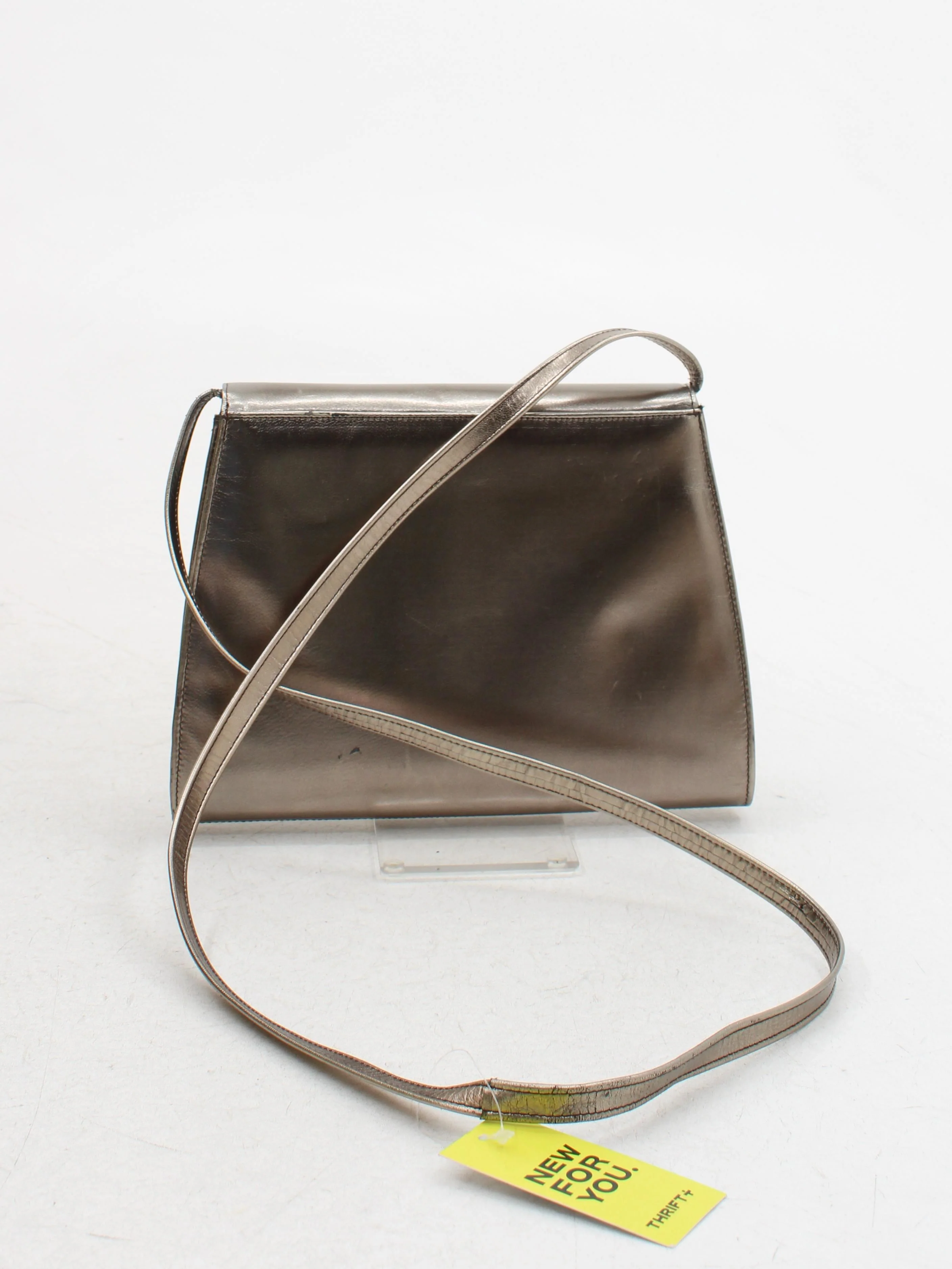 Bally Women's Bag Silver 100% Leather Shoulder Bag - Image 2