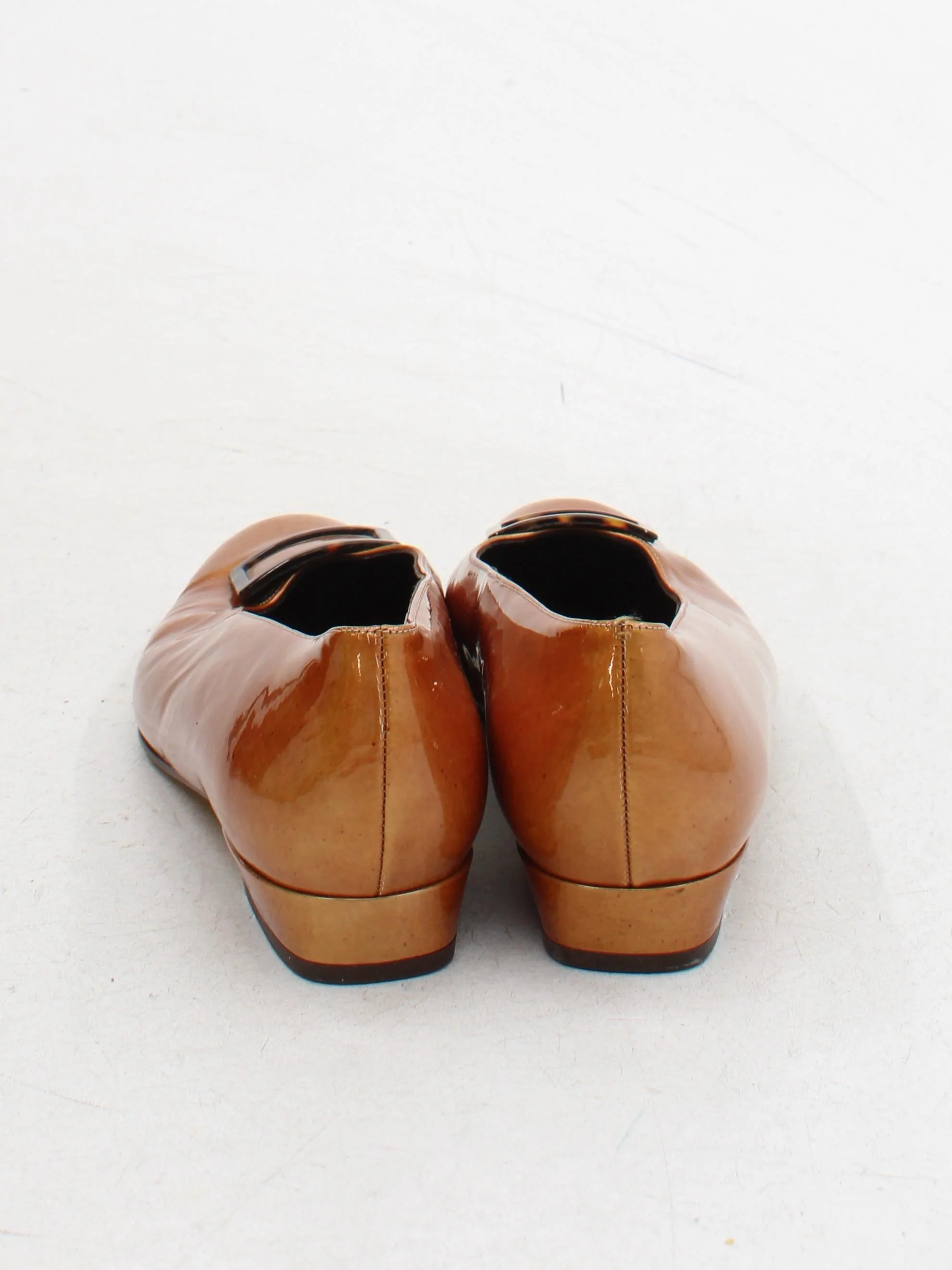 Bally Women's Flat Shoes UK 6.5 Tan 100% Leather Ballet - Image 3