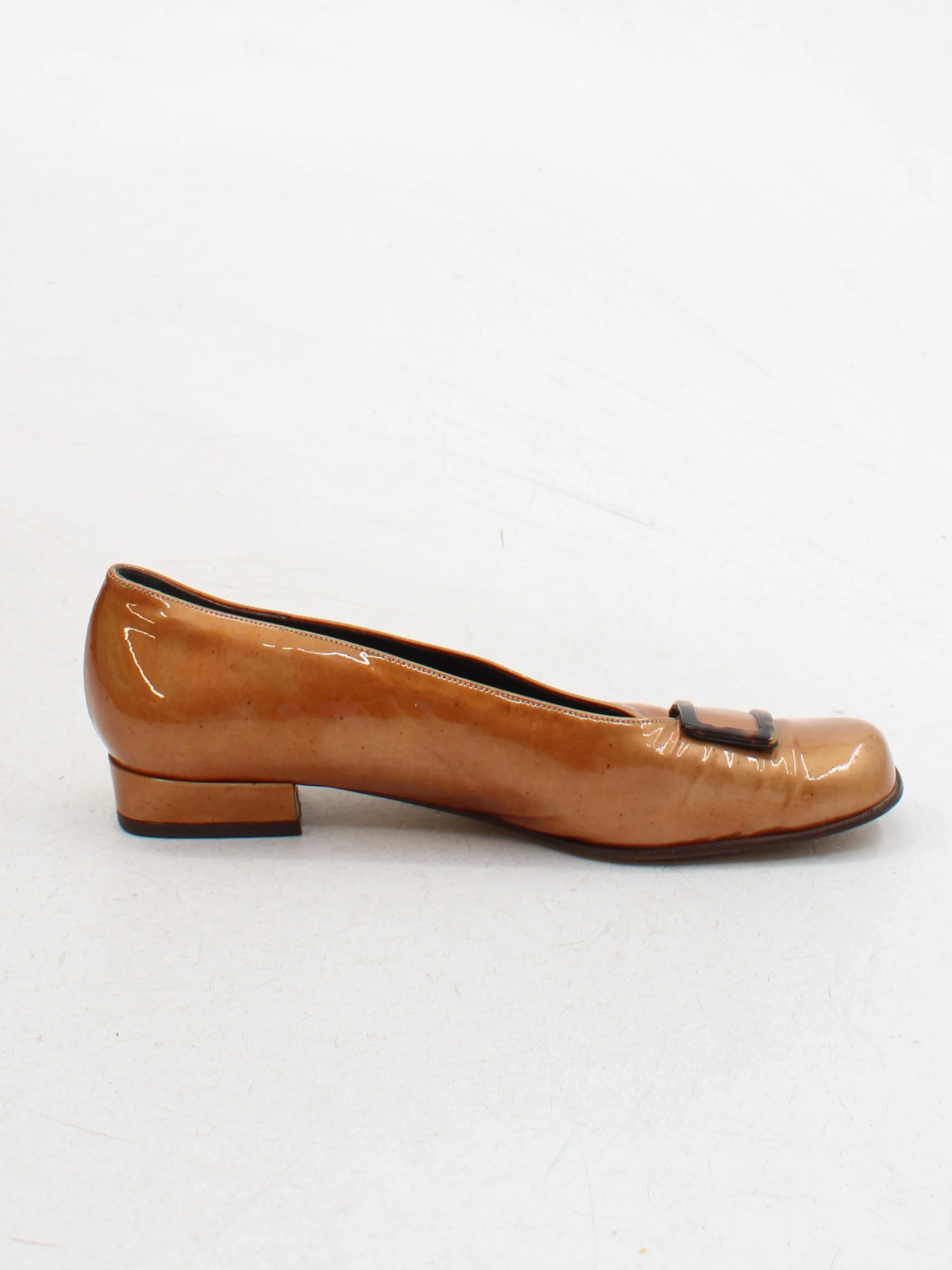 Bally Women's Flat Shoes UK 6.5 Tan 100% Leather Ballet - Image 5