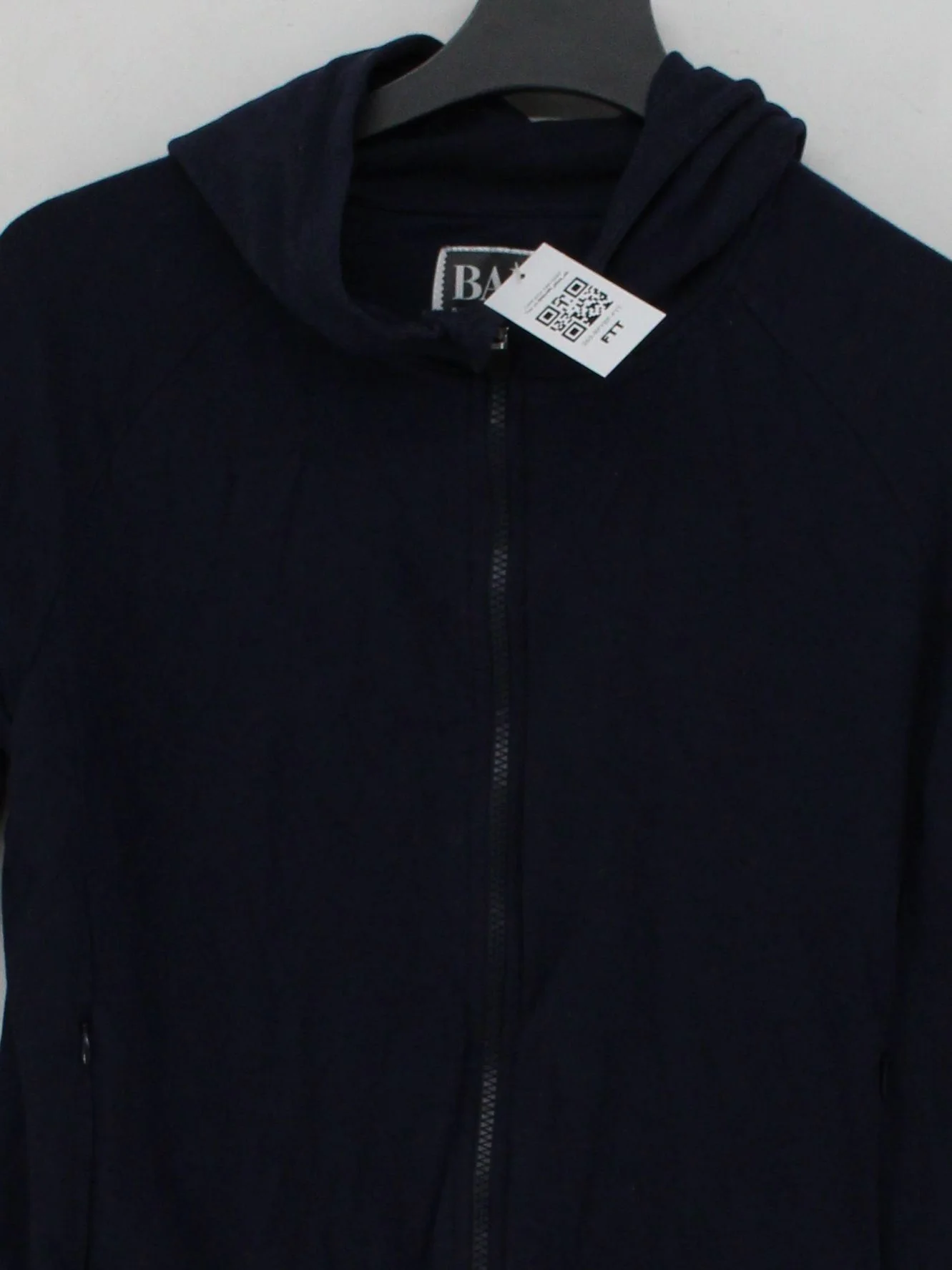 Bam Bamboo Men's Hoodie L Blue Viscose with Cotton, Elastane Pullover - Image 3