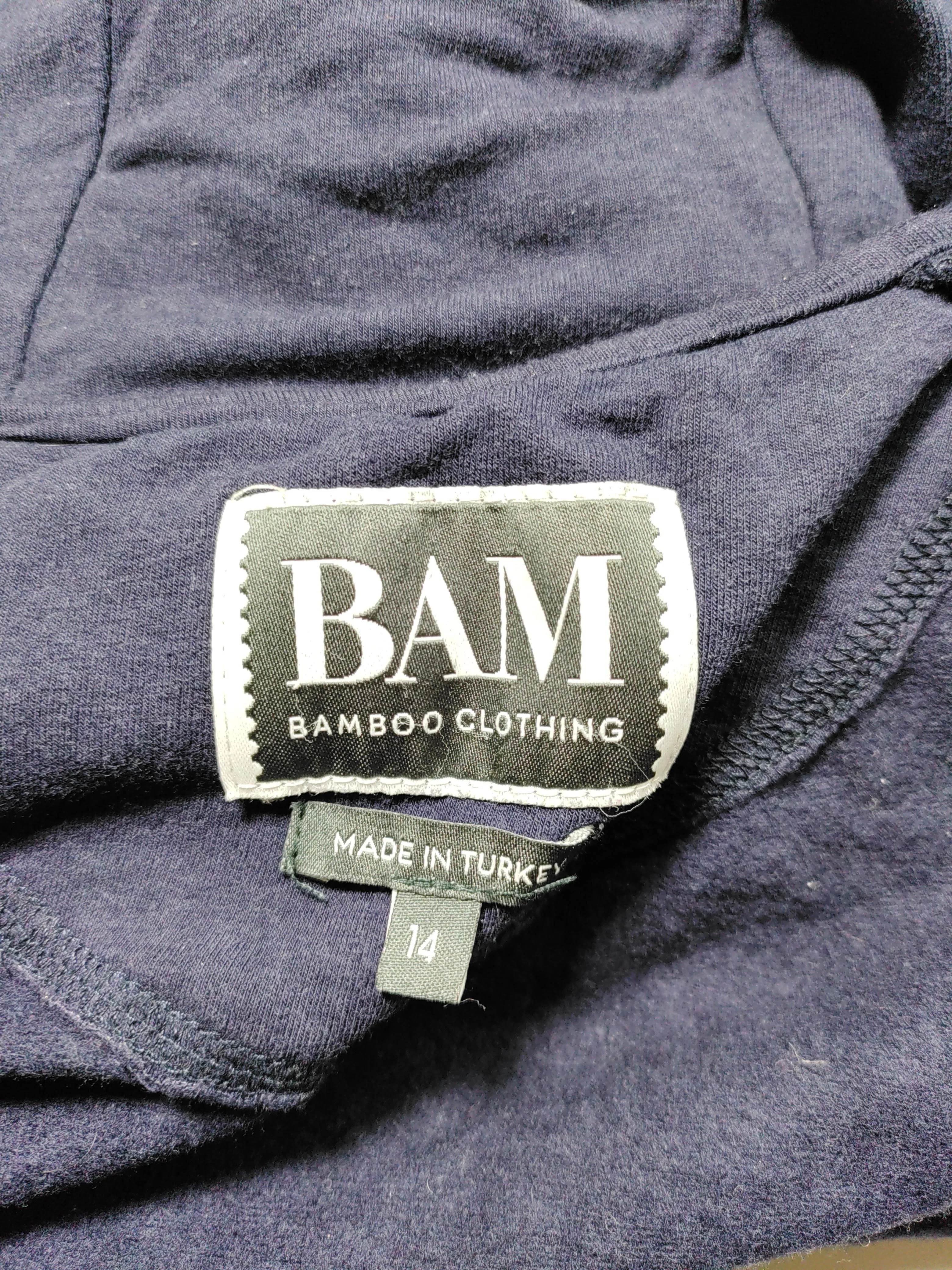 Bam Bamboo Men's Hoodie L Blue Viscose with Cotton, Elastane Pullover - Image 5