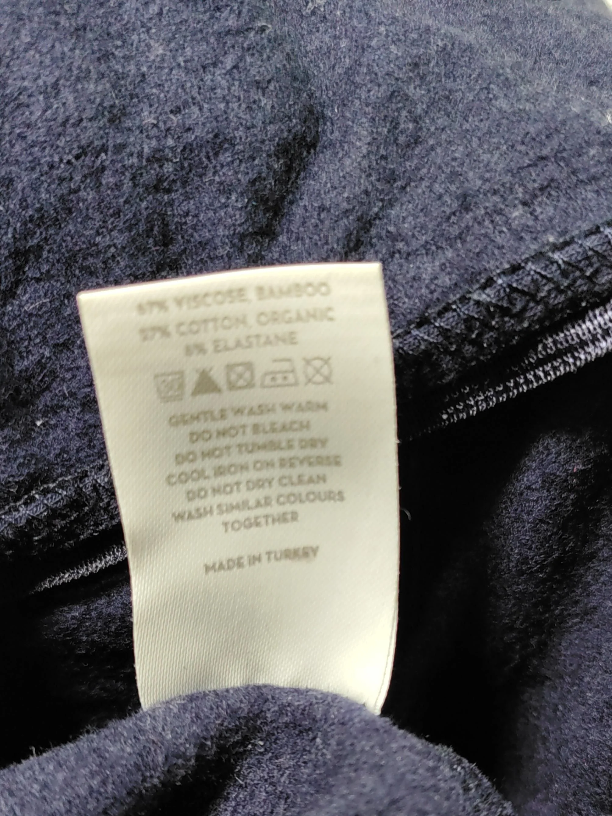 Bam Bamboo Men's Hoodie L Blue Viscose with Cotton, Elastane Pullover - Image 6