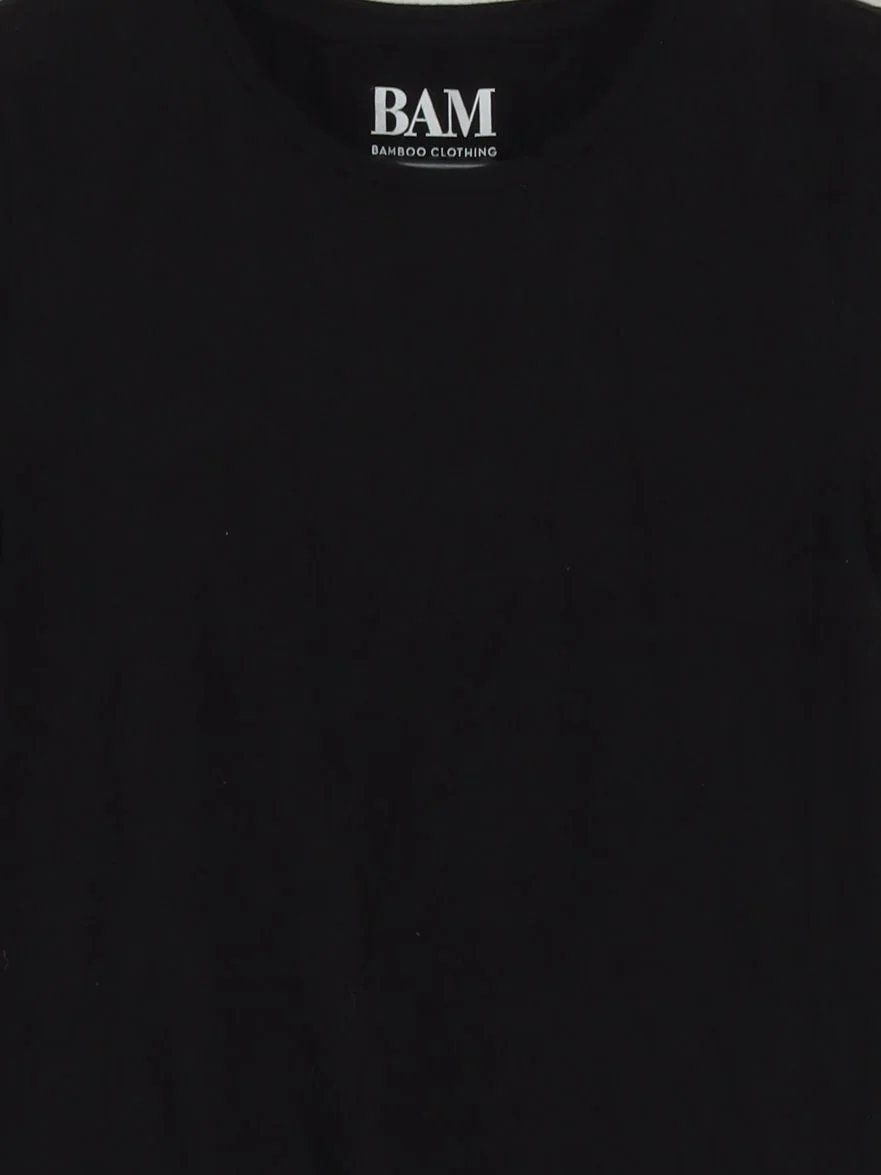 Bam Bamboo Men's T-Shirt S Black 100% Other Basic - Image 3