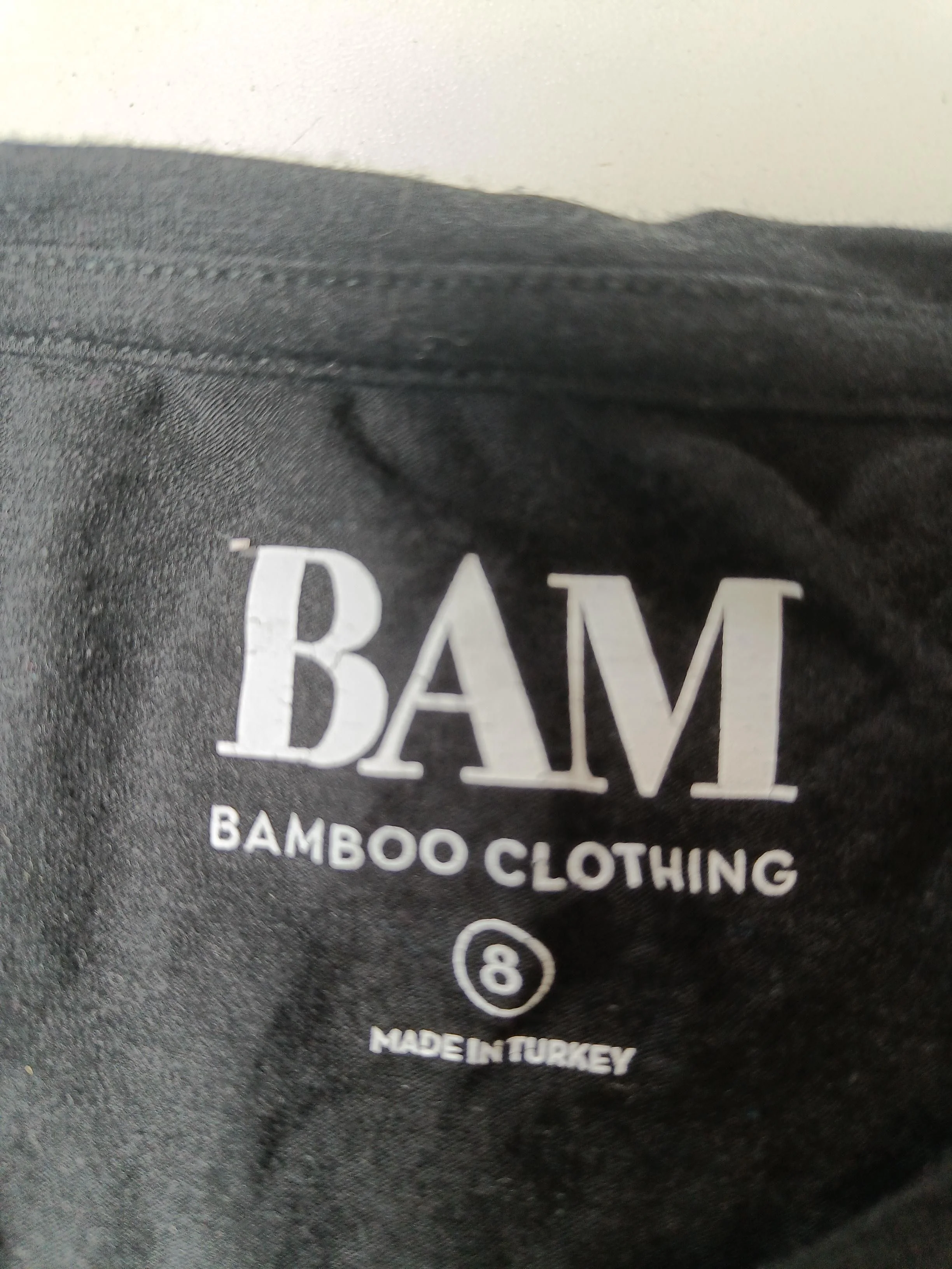 Bam Bamboo Men's T-Shirt S Black 100% Other Basic - Image 5