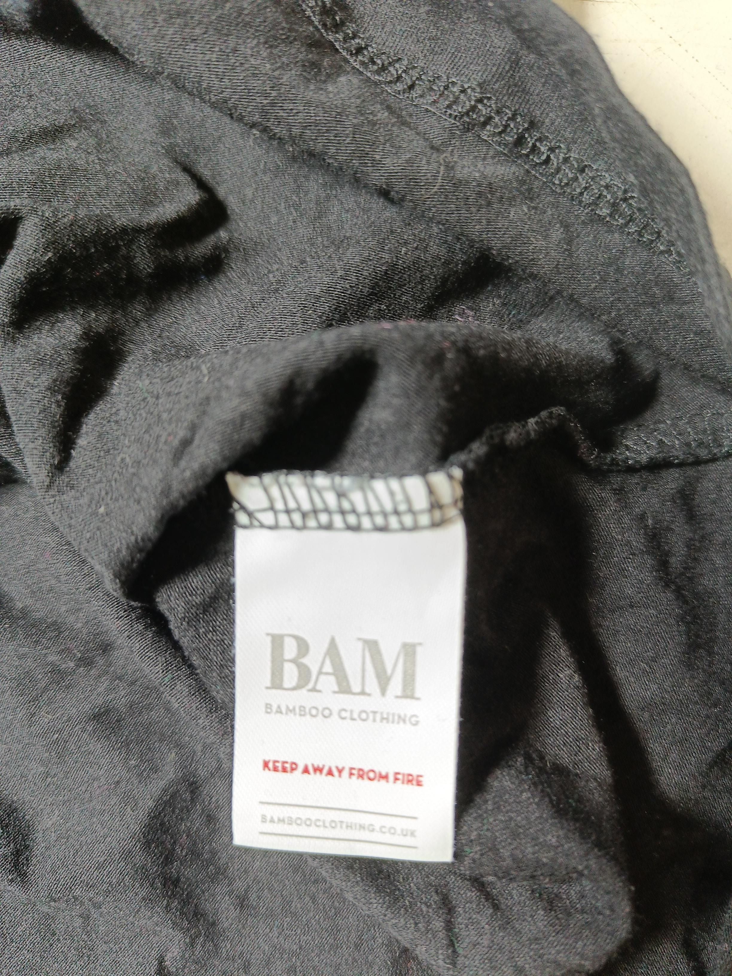 Bam Bamboo Men's T-Shirt S Black 100% Other Basic - Image 6