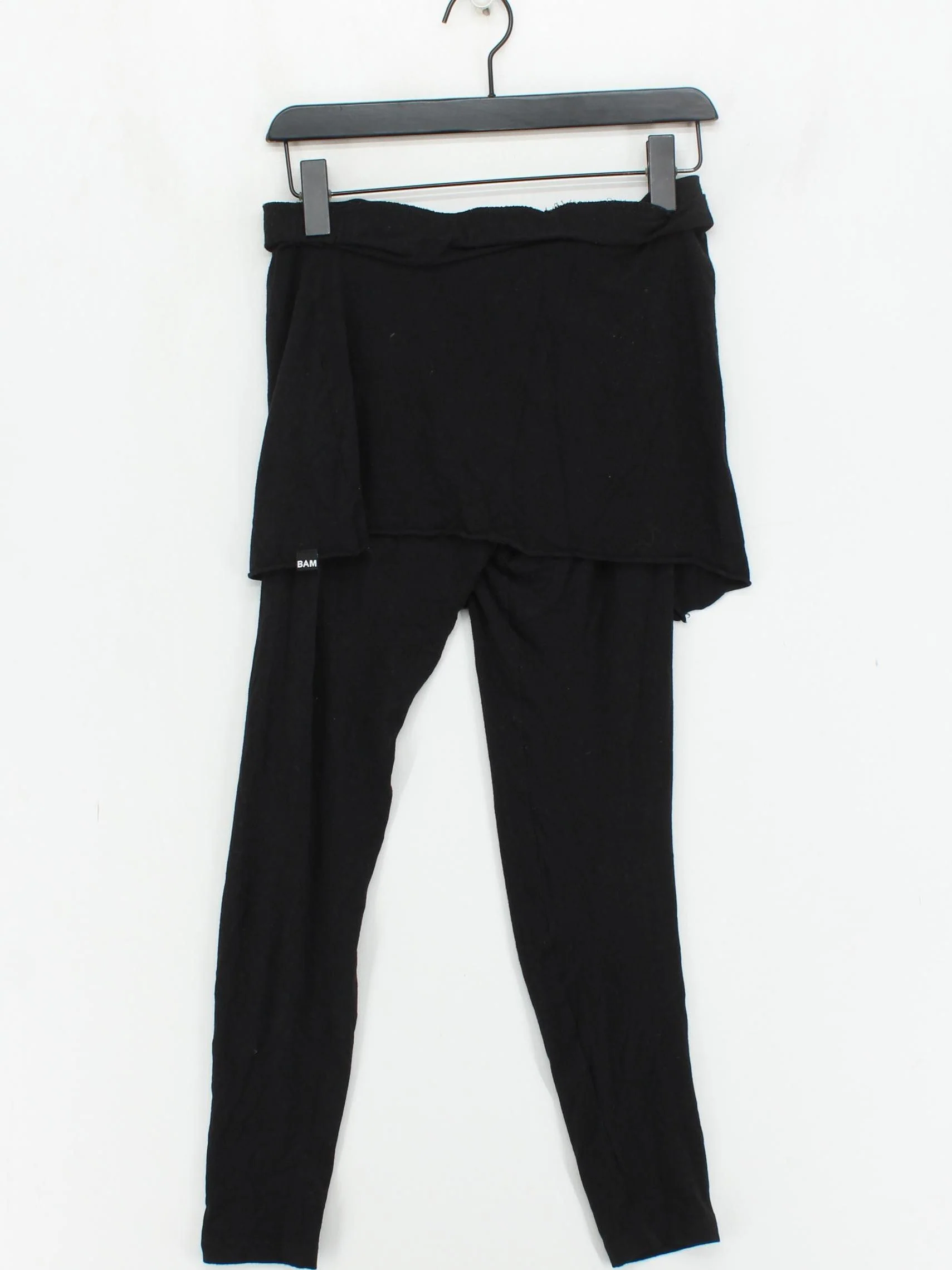 Bam Bamboo Women's Leggings UK 14 Black Viscose - Image 2