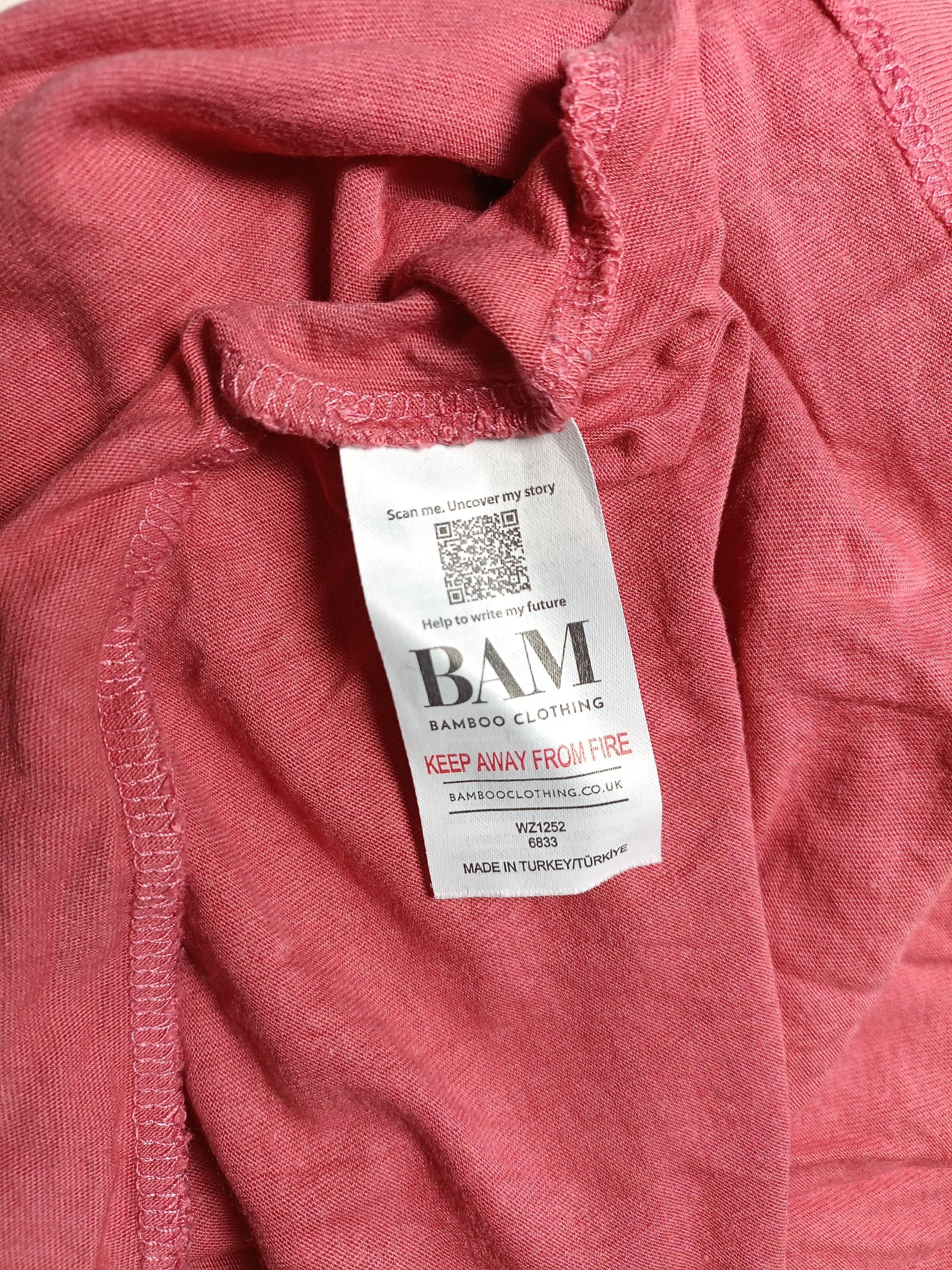 Bam Bamboo Women's T-Shirt M Red 100% Cotton Short Sleeve Round Neck Basic - Image 6