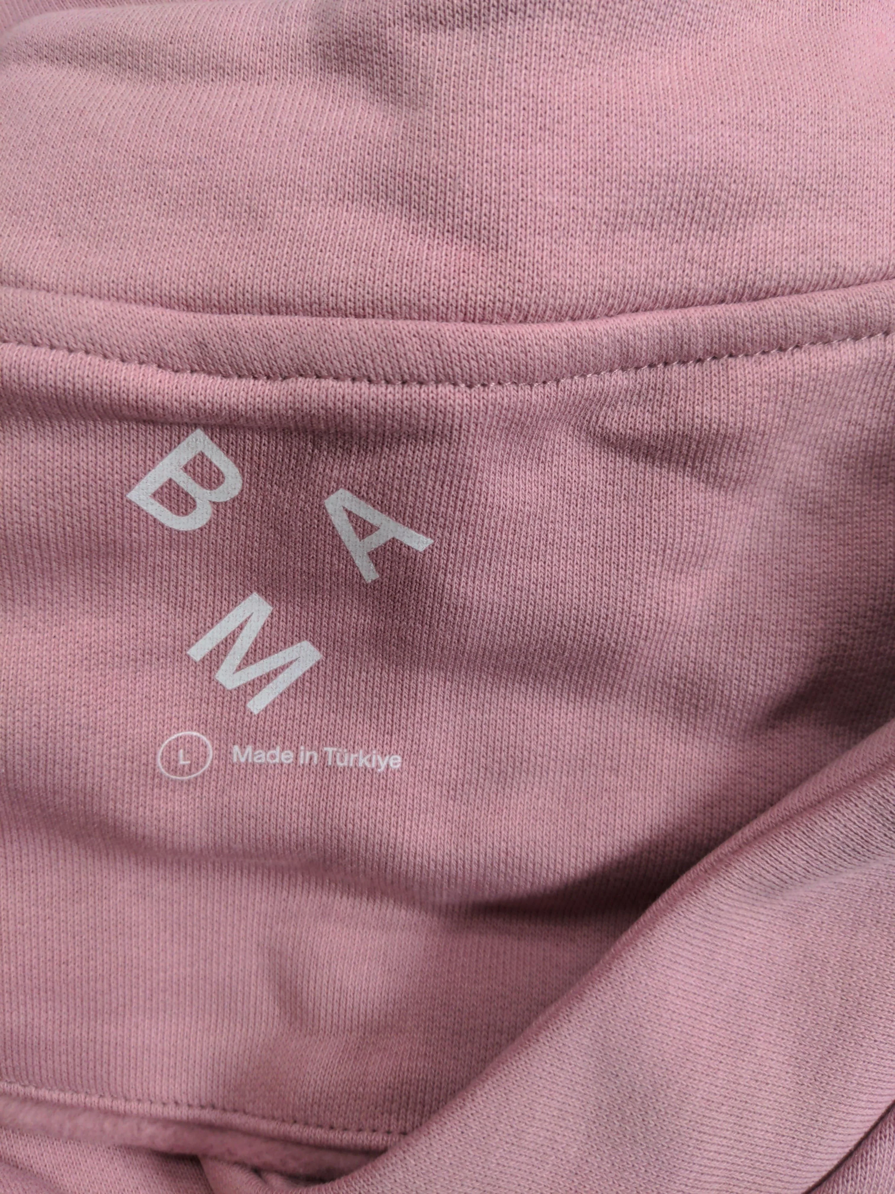 BAM Women's Hoodie L Pink 100% Cotton Pullover - Image 6