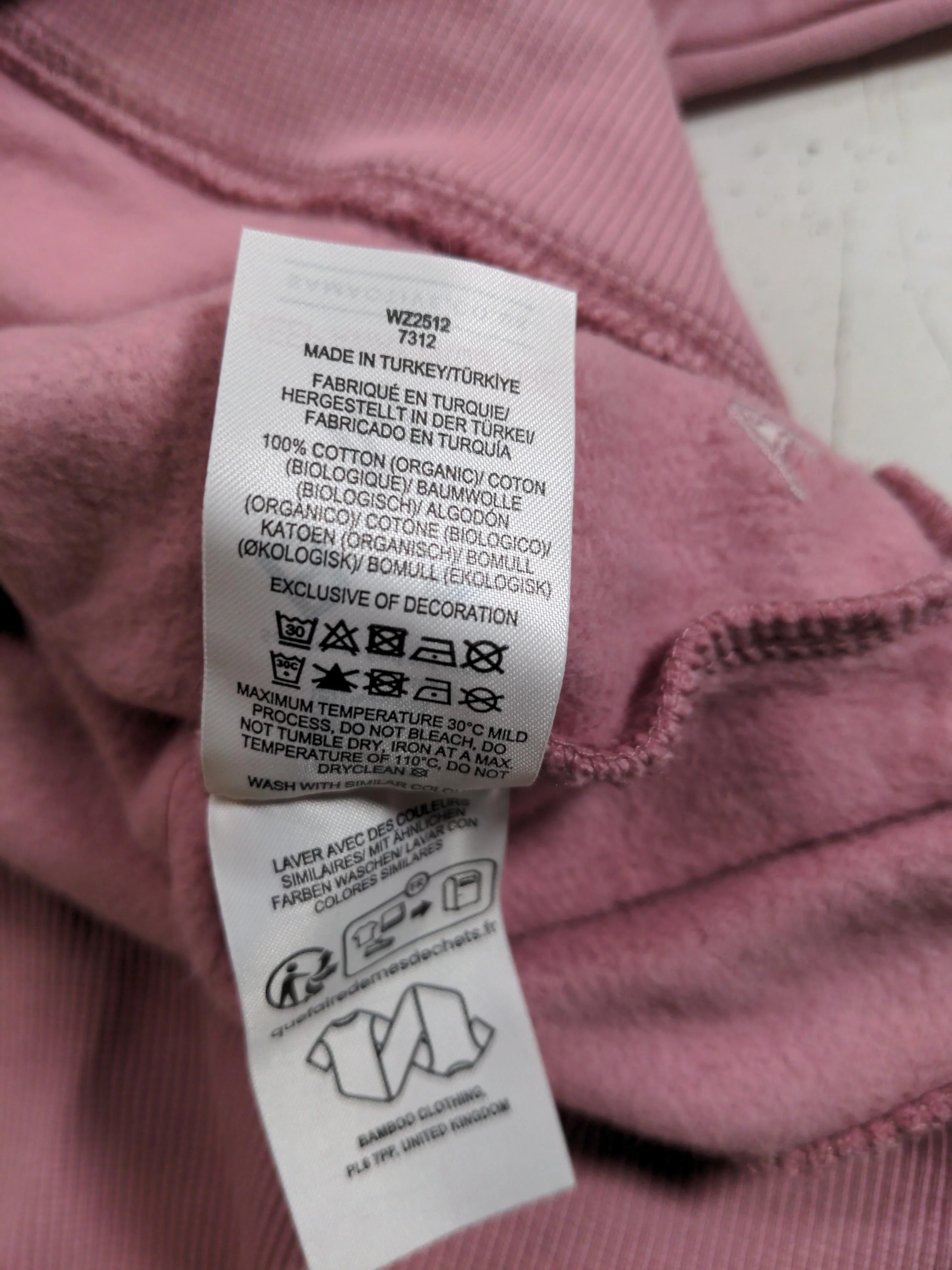 BAM Women's Hoodie L Pink 100% Cotton Pullover - Image 7